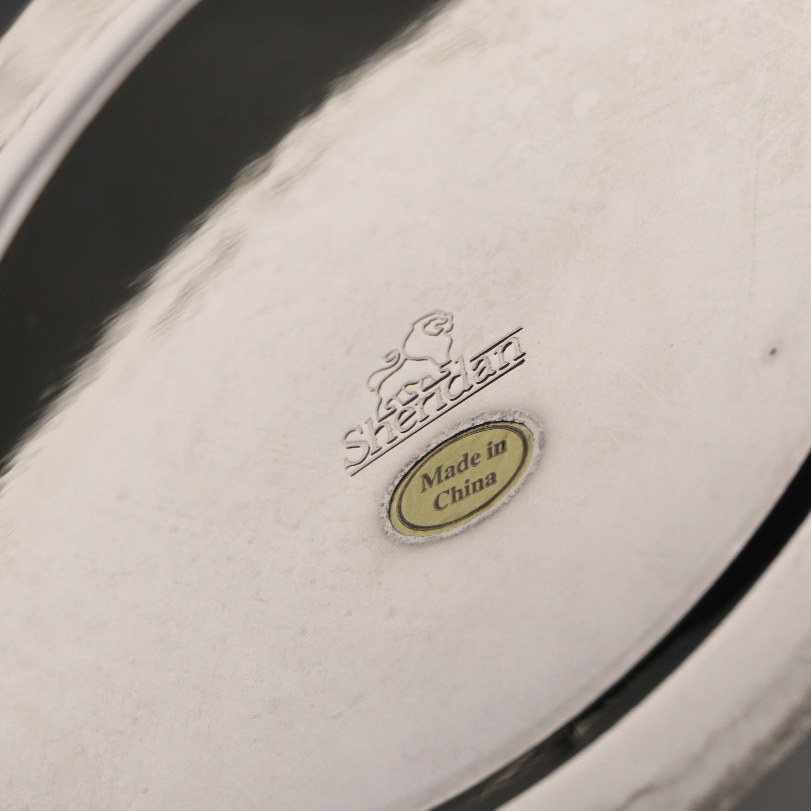 High Horse Studio Cachepot with Other Silver Plate Equestrian Trophies