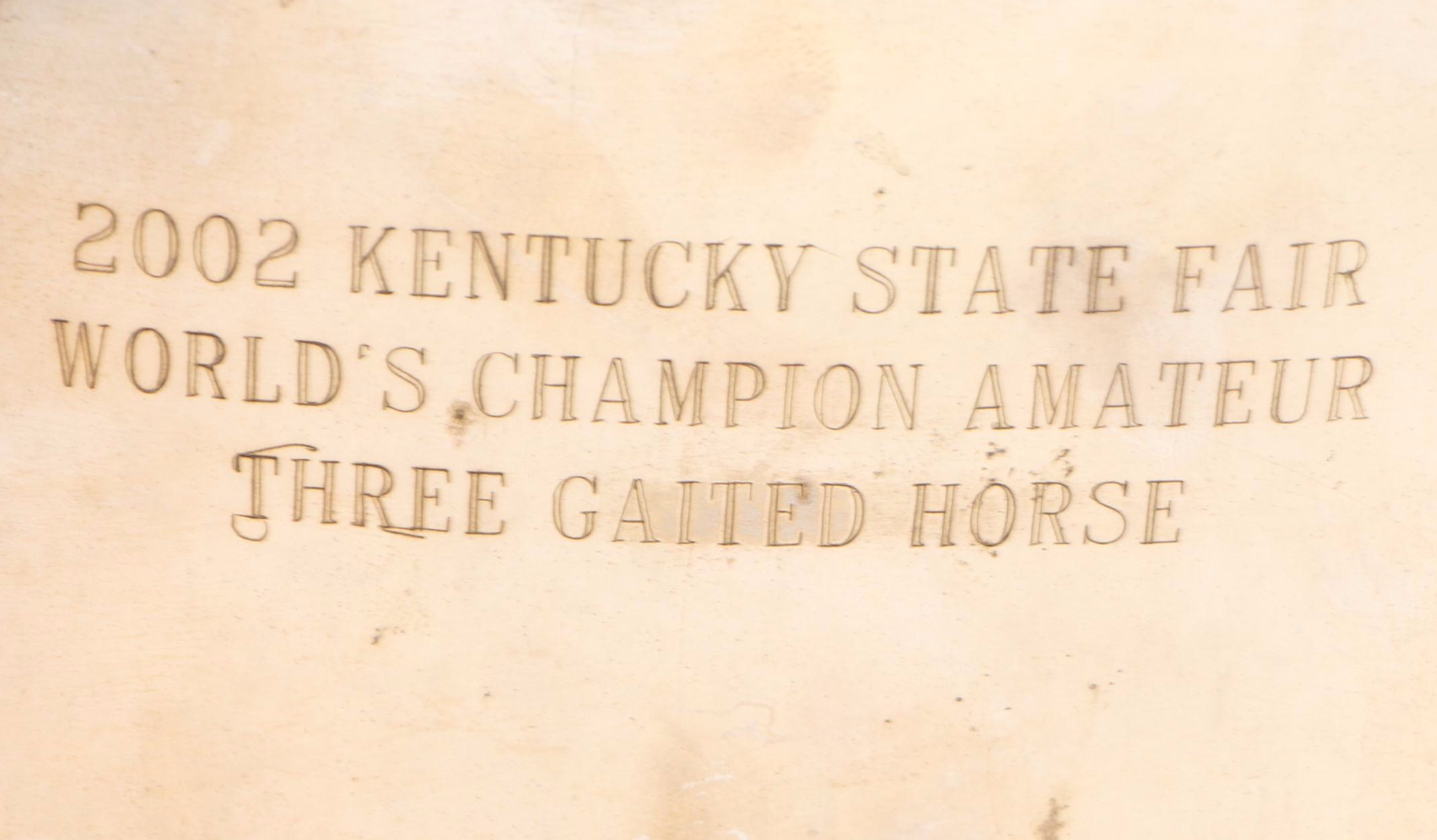 High Horse Studio Cachepot with Other Silver Plate Equestrian Trophies