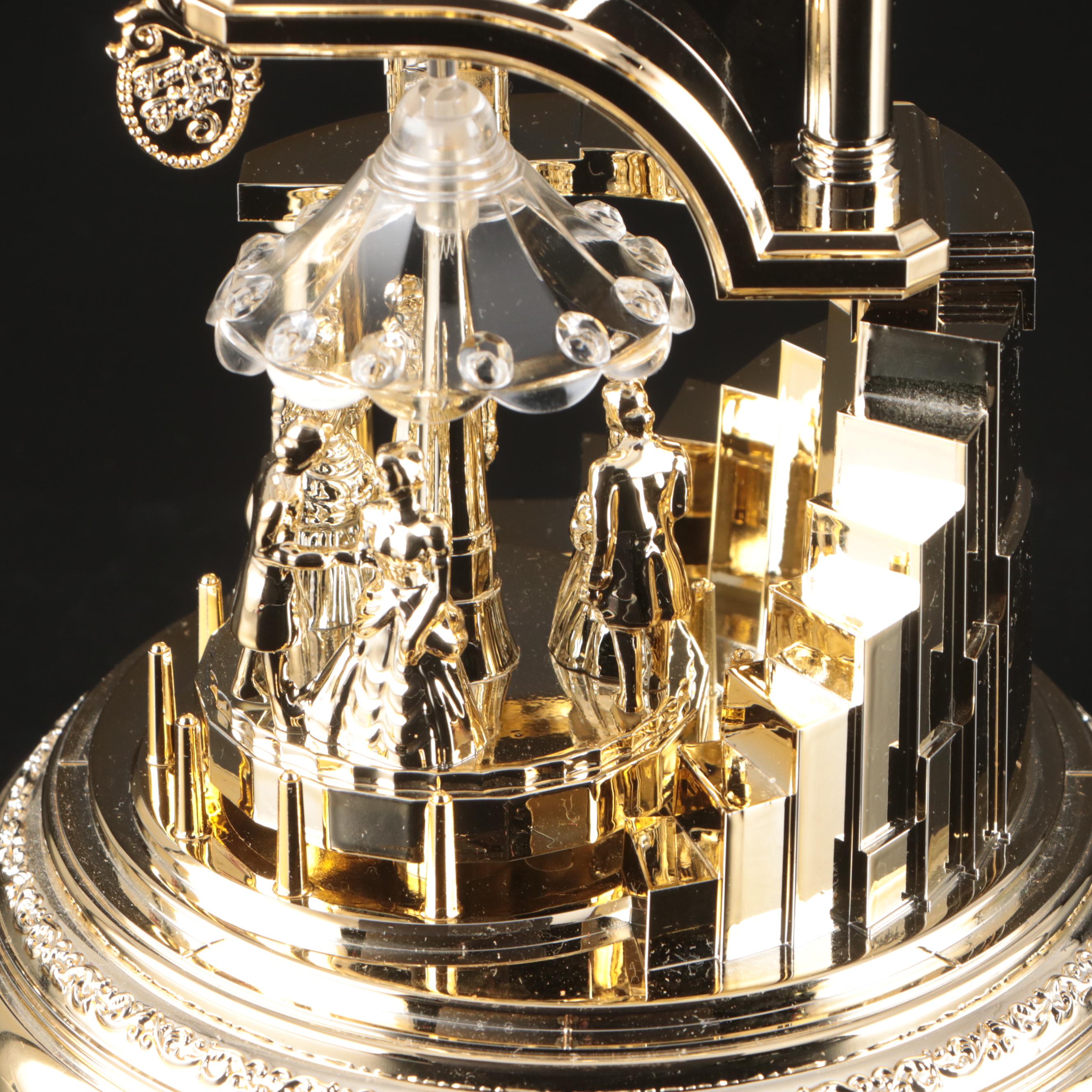 Rhythm Quartz Glass Domed Anniversary Clock, Late 20th Century
