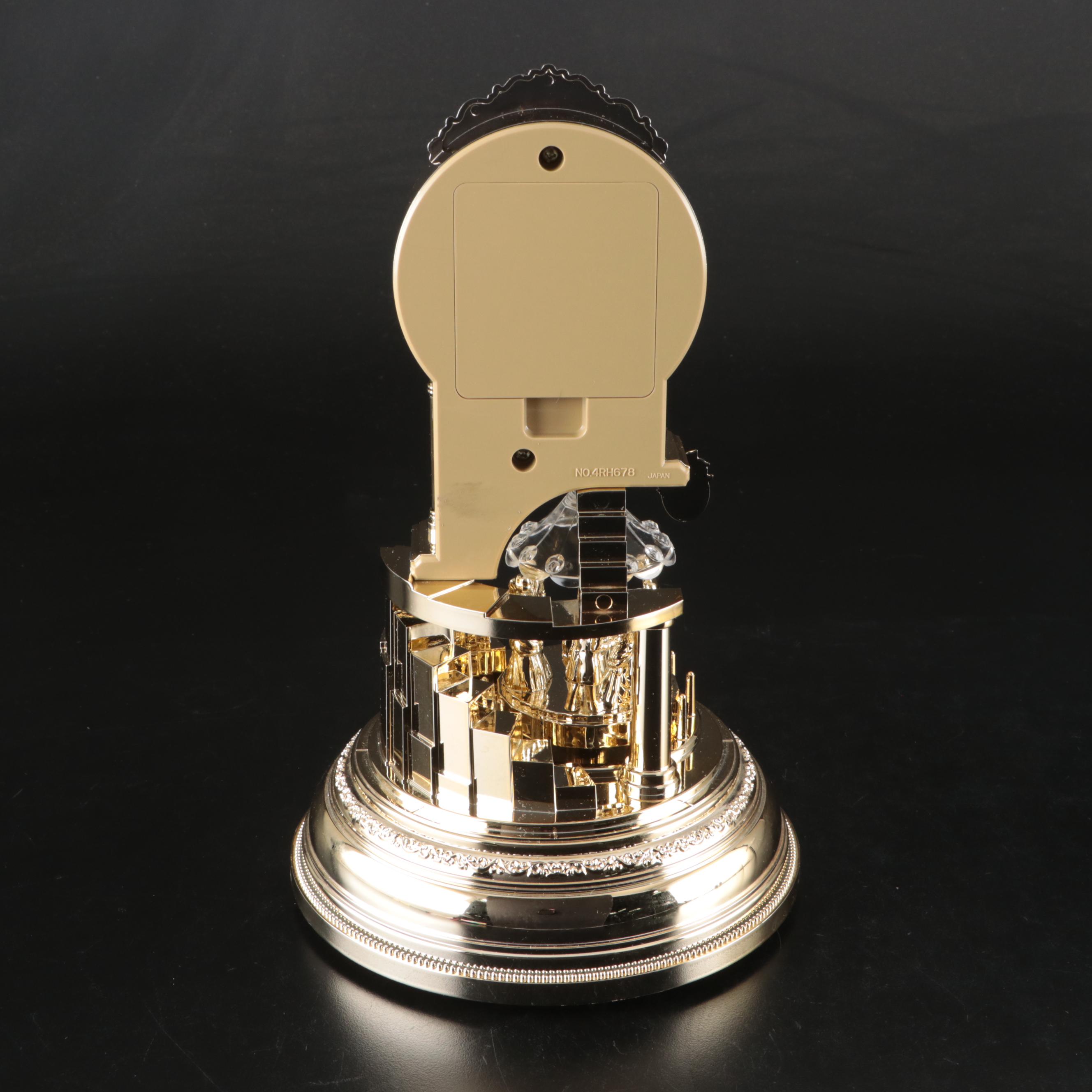 Rhythm Quartz Glass Domed Anniversary Clock, Late 20th Century