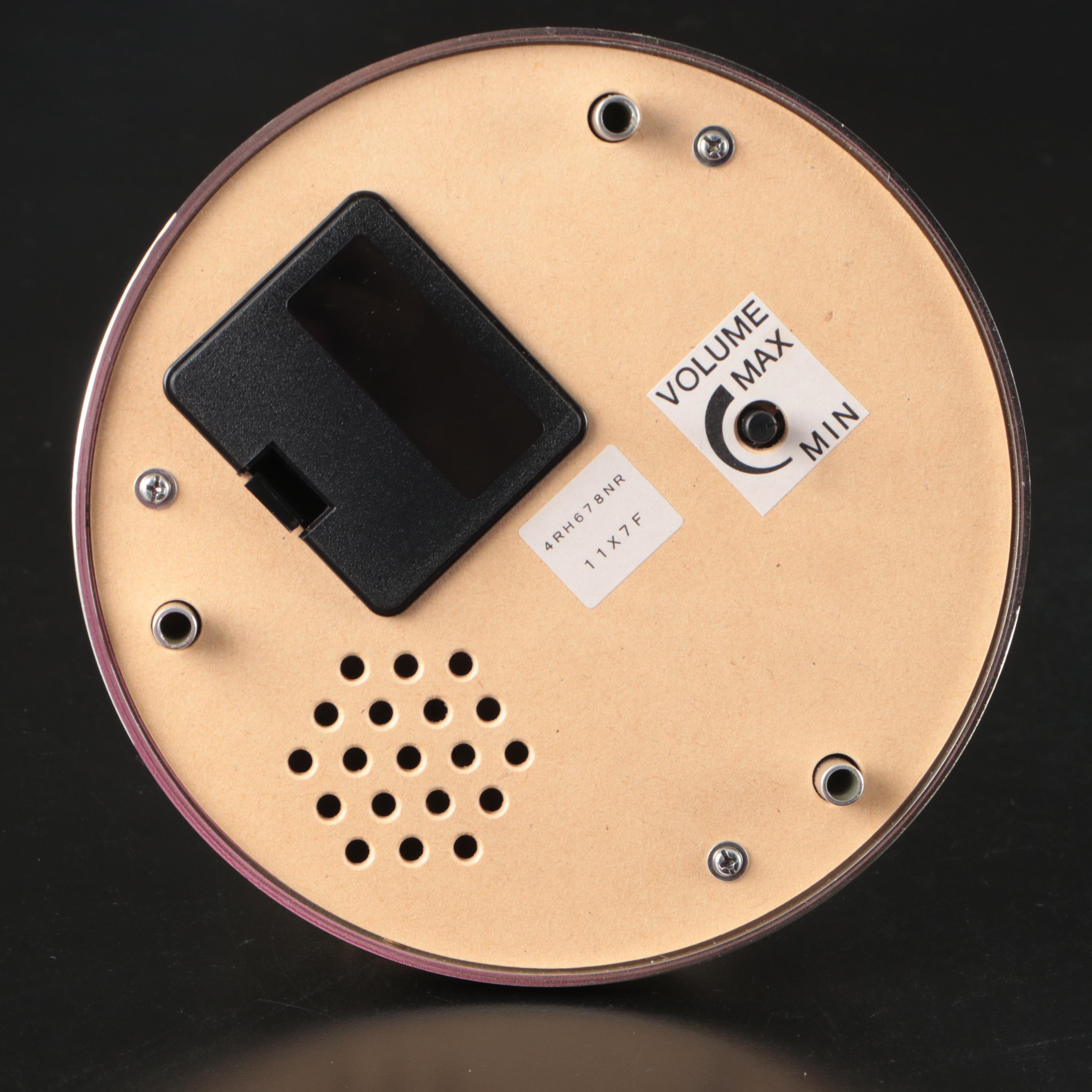 Rhythm Quartz Glass Domed Anniversary Clock, Late 20th Century