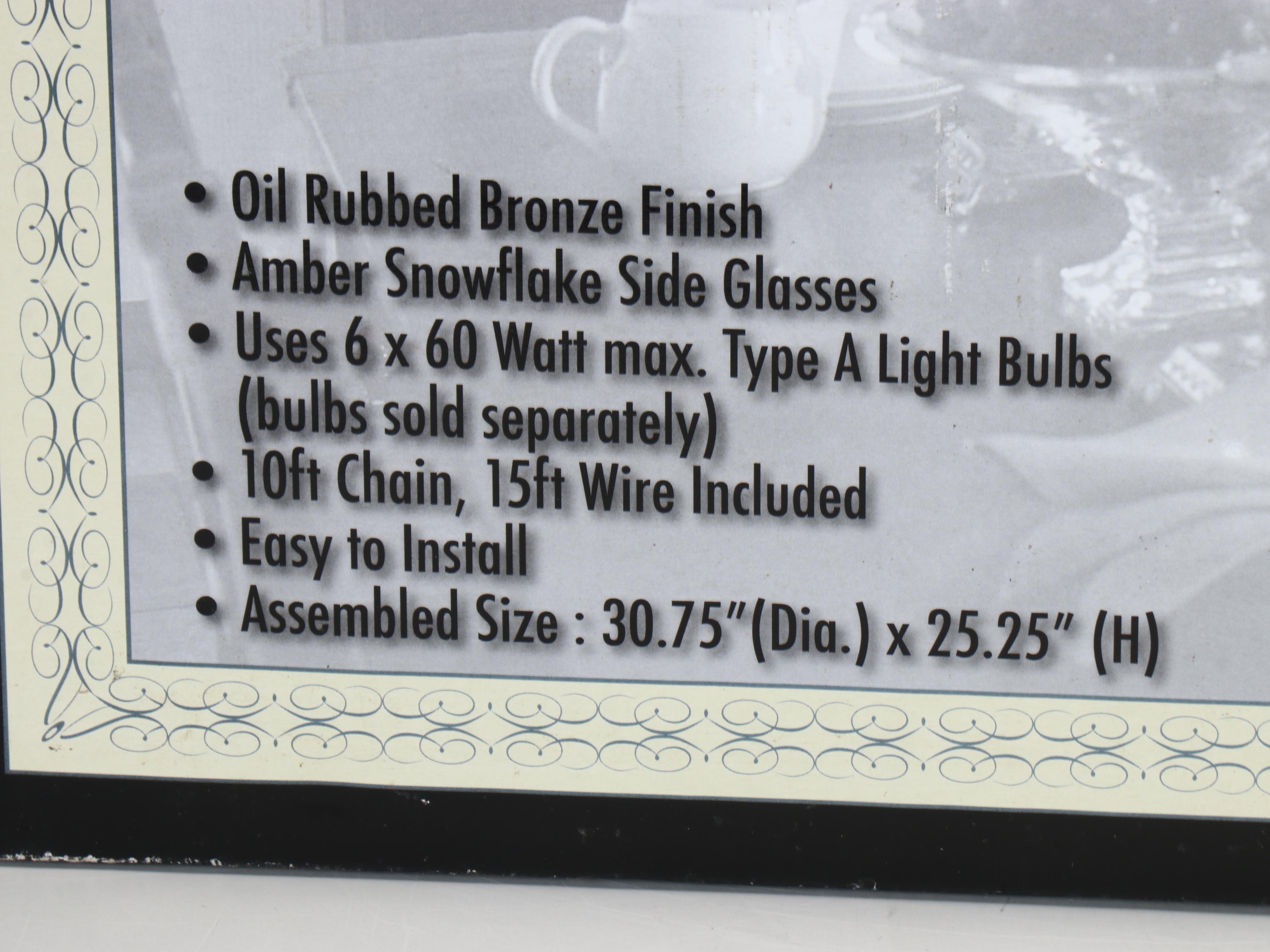 Neoclassical Style Avion Six-Light Chandelier