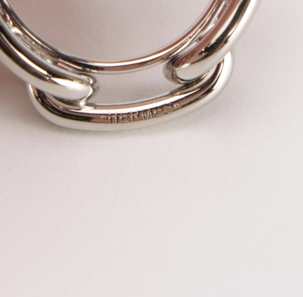 Hermès Chaine D’Ancre Scarf Ring in Box