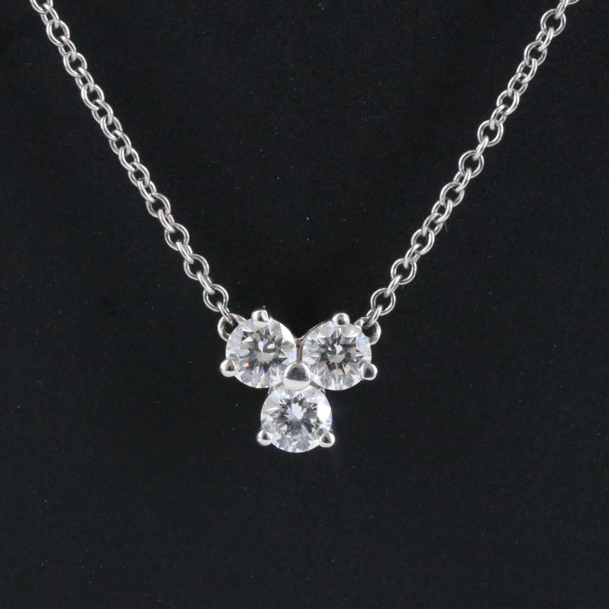 Tiffany & Co. Aria Platinum 0.30 CTW Diamond Necklace