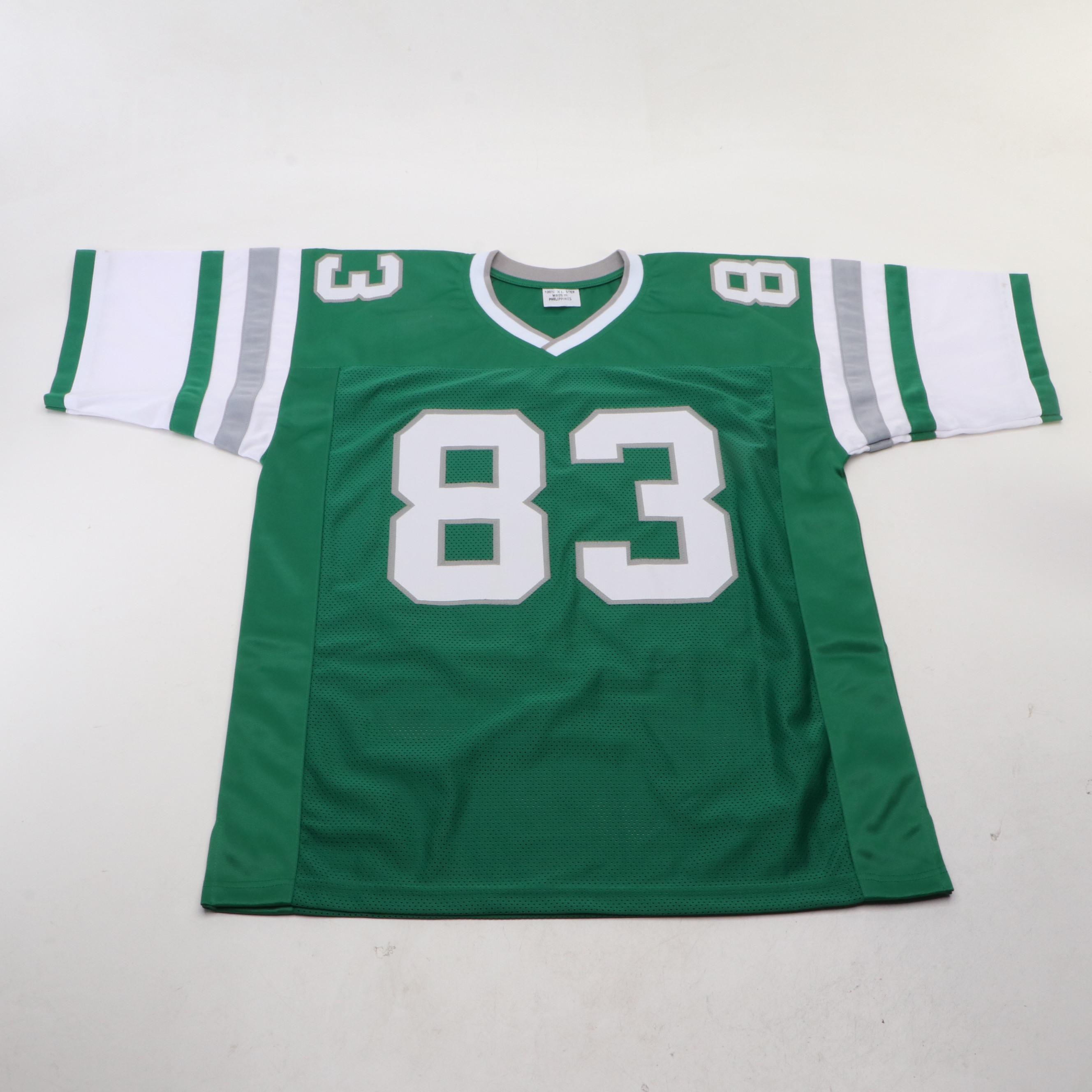 Vince Papale Signed Philadelphia Eagles Football Jersey, JSA