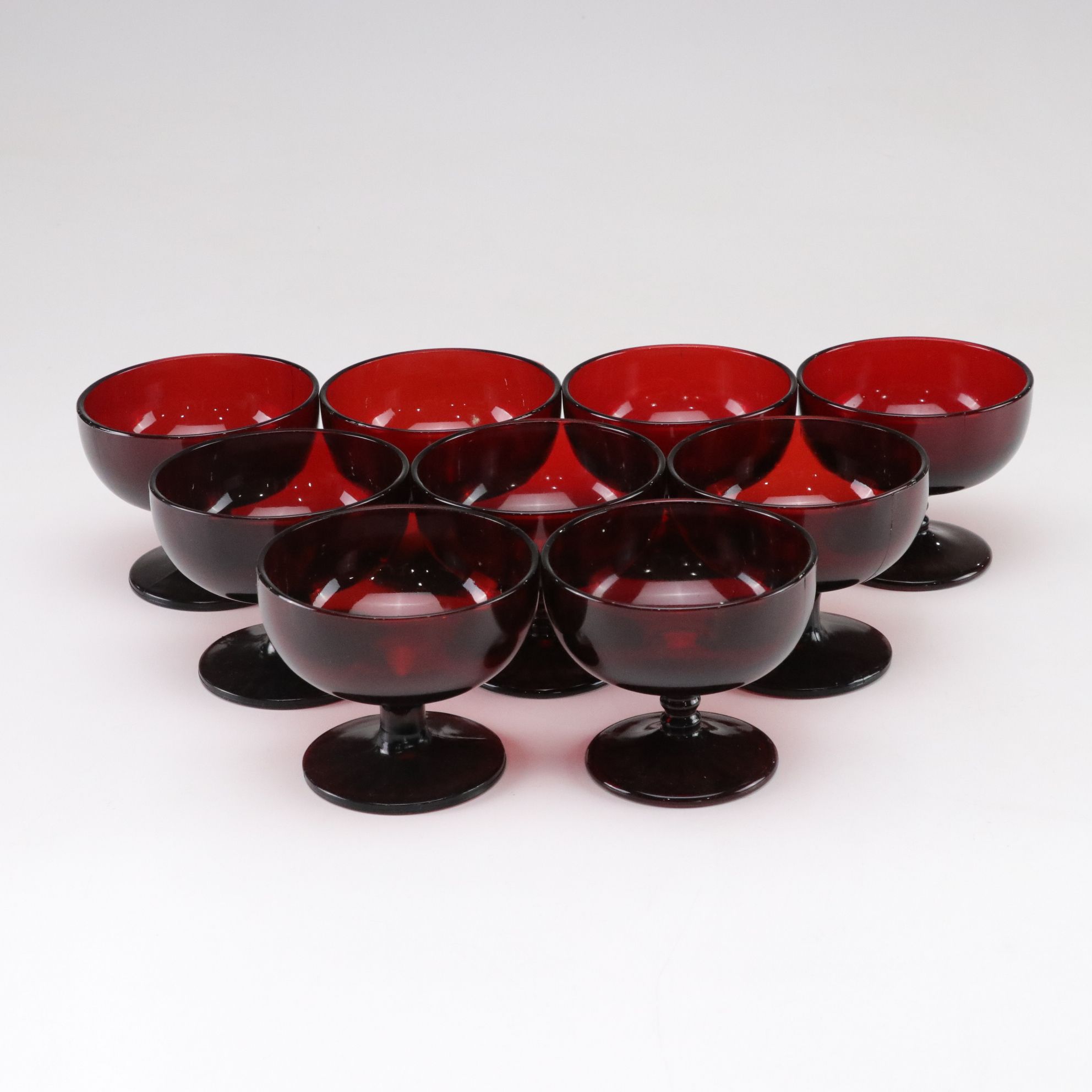 Lenox and Anchor Hocking in Ruby Red Glass Stemware Collection