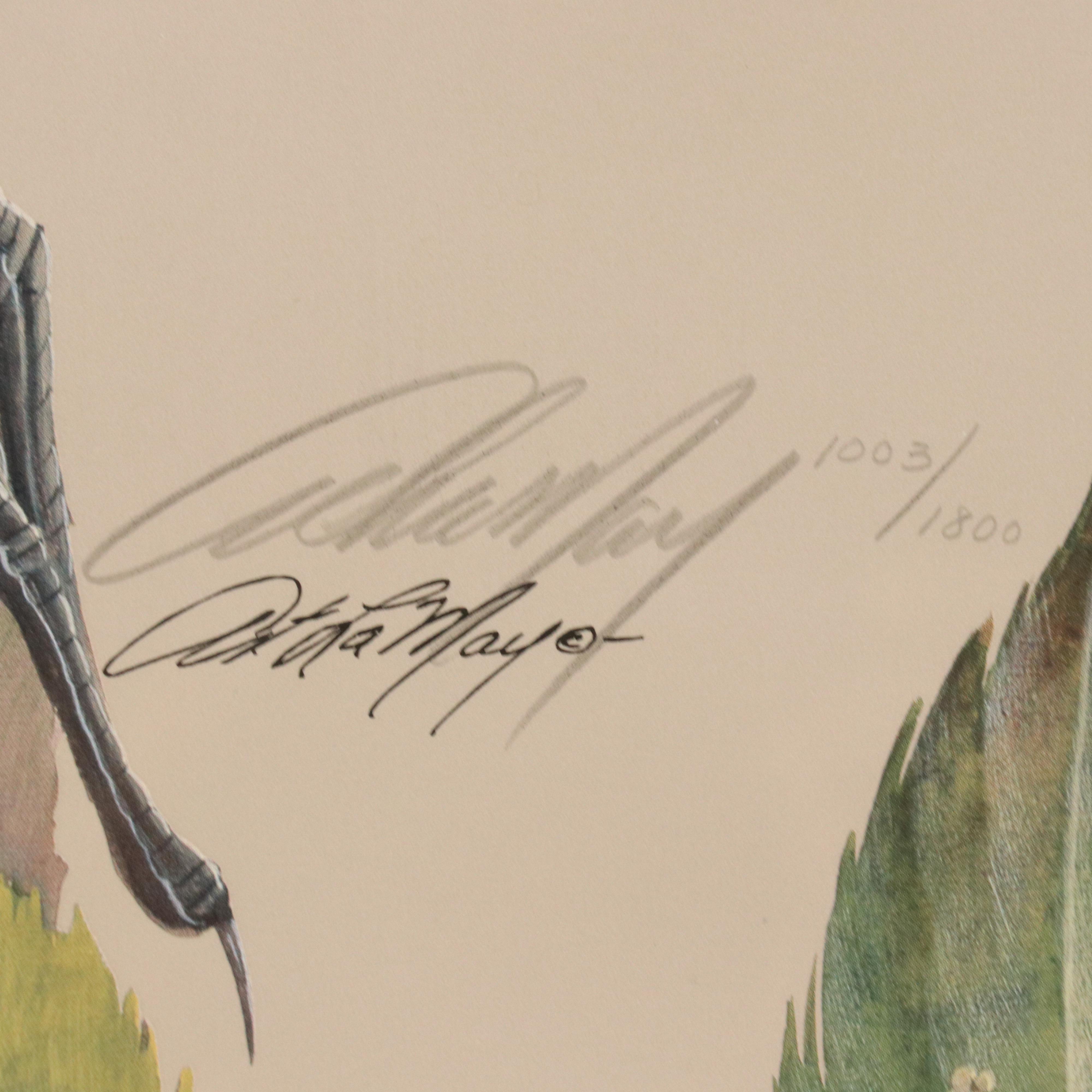 Art La May Offset Lithograph "Double Exposure"