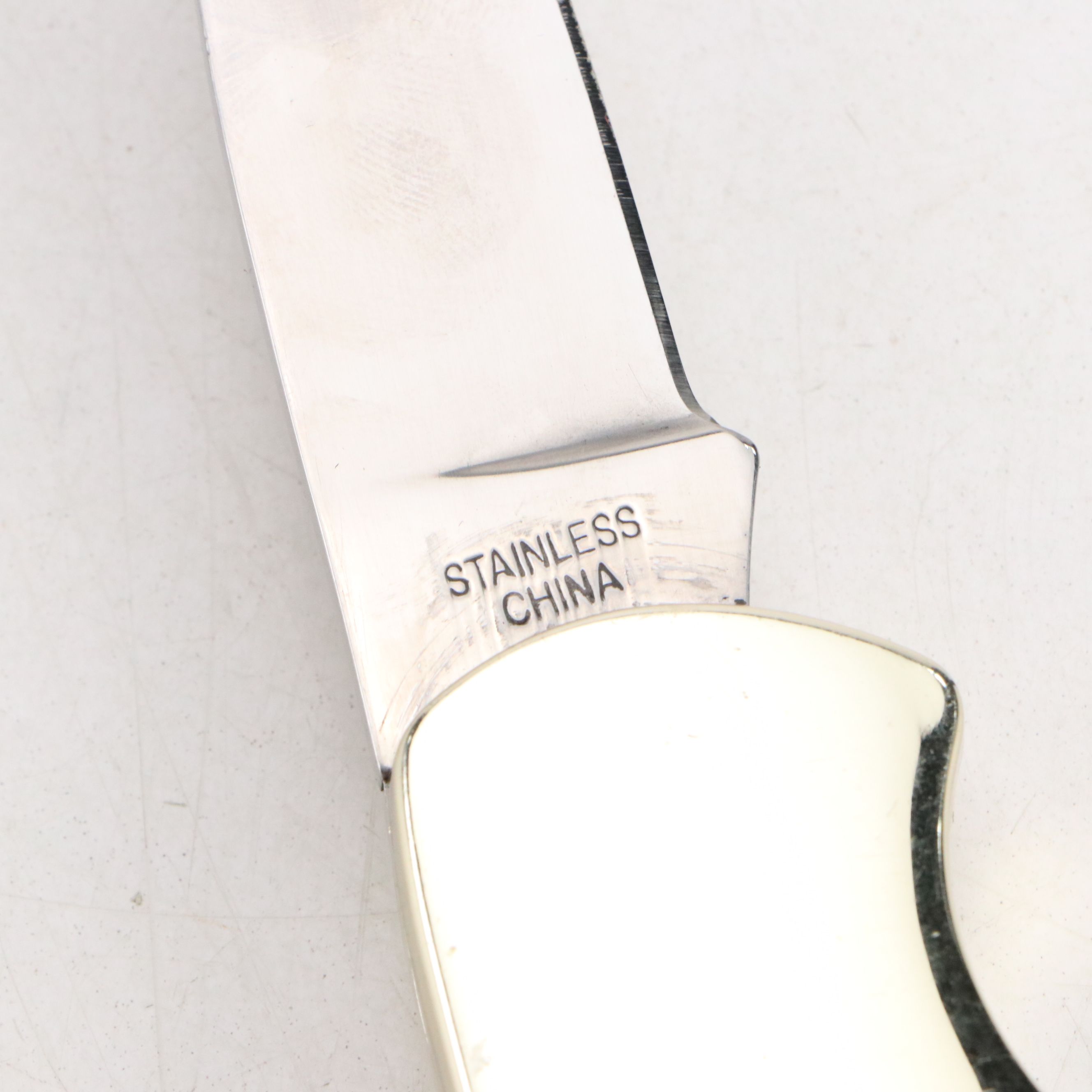 Gilt Metal and Enamel Novelty Pocket Knives with Tomahawk Brand Letter Opener