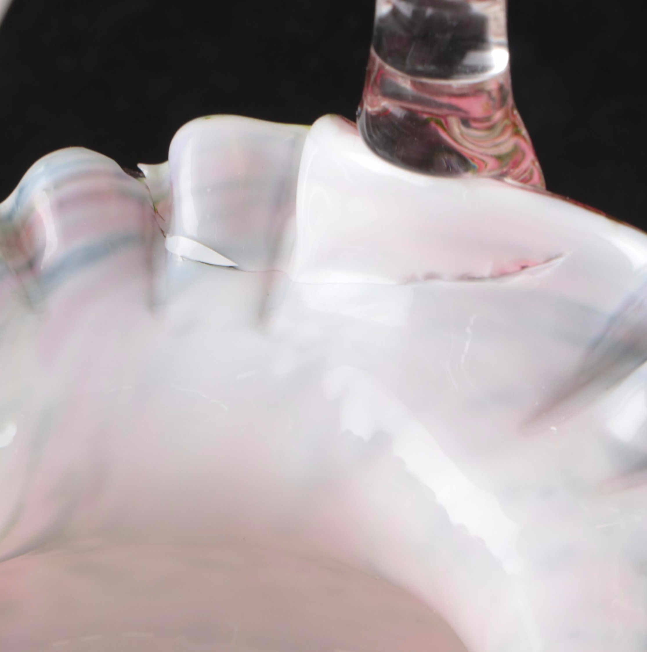 Ruffle Satin Glass Bowls, Milk Glass Basket, and More Glass Table Décor