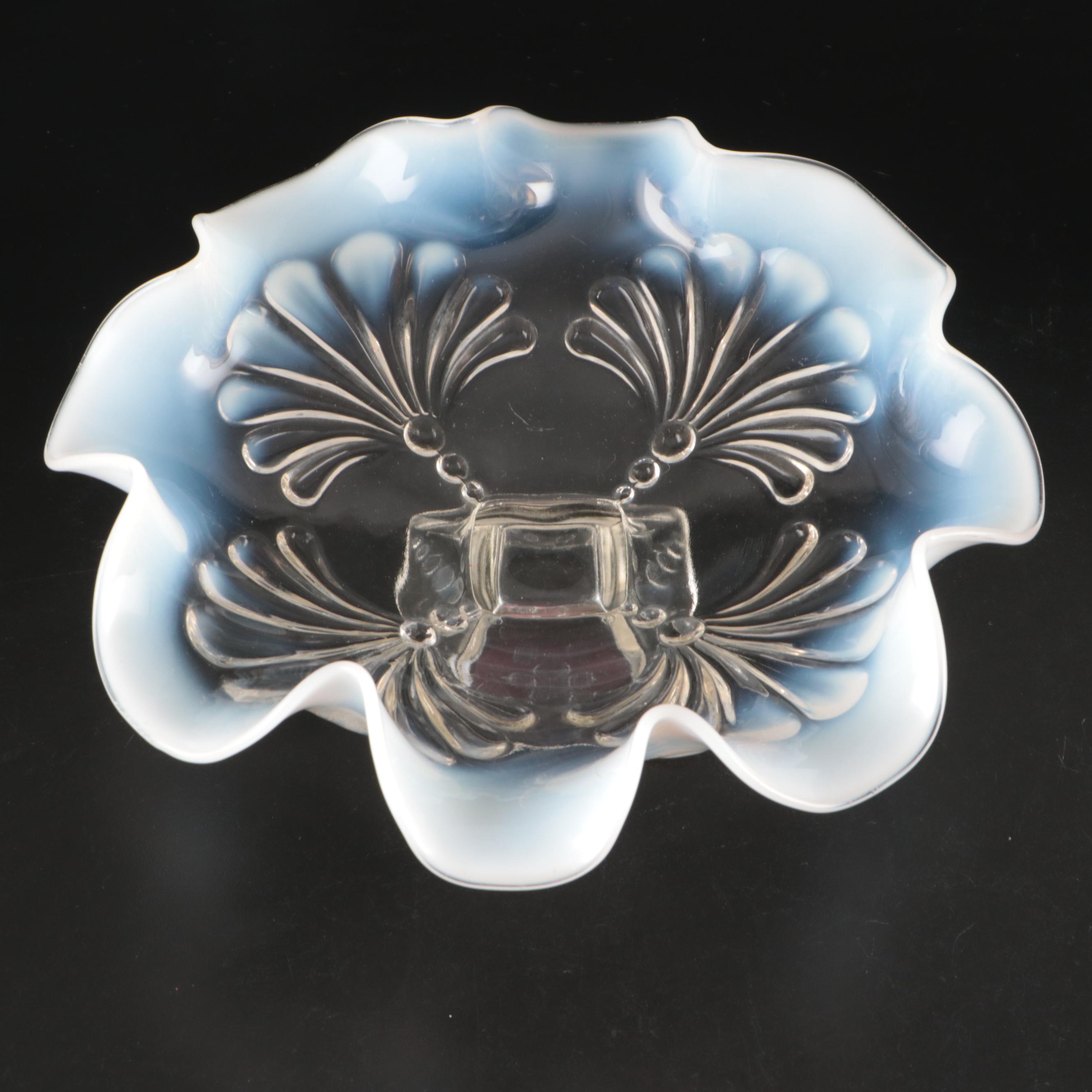 Ruffle Satin Glass Bowls, Milk Glass Basket, and More Glass Table Décor