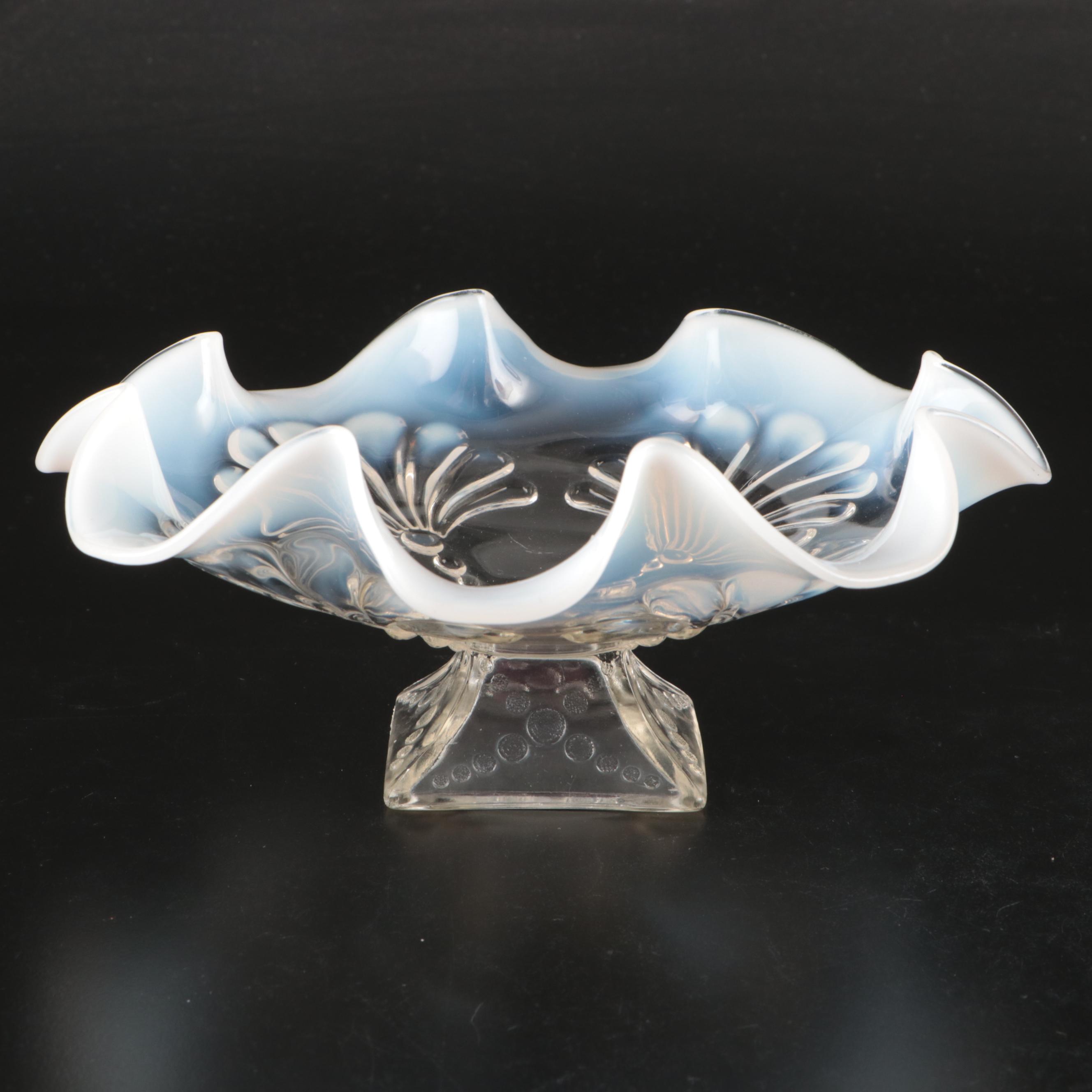 Ruffle Satin Glass Bowls, Milk Glass Basket, and More Glass Table Décor