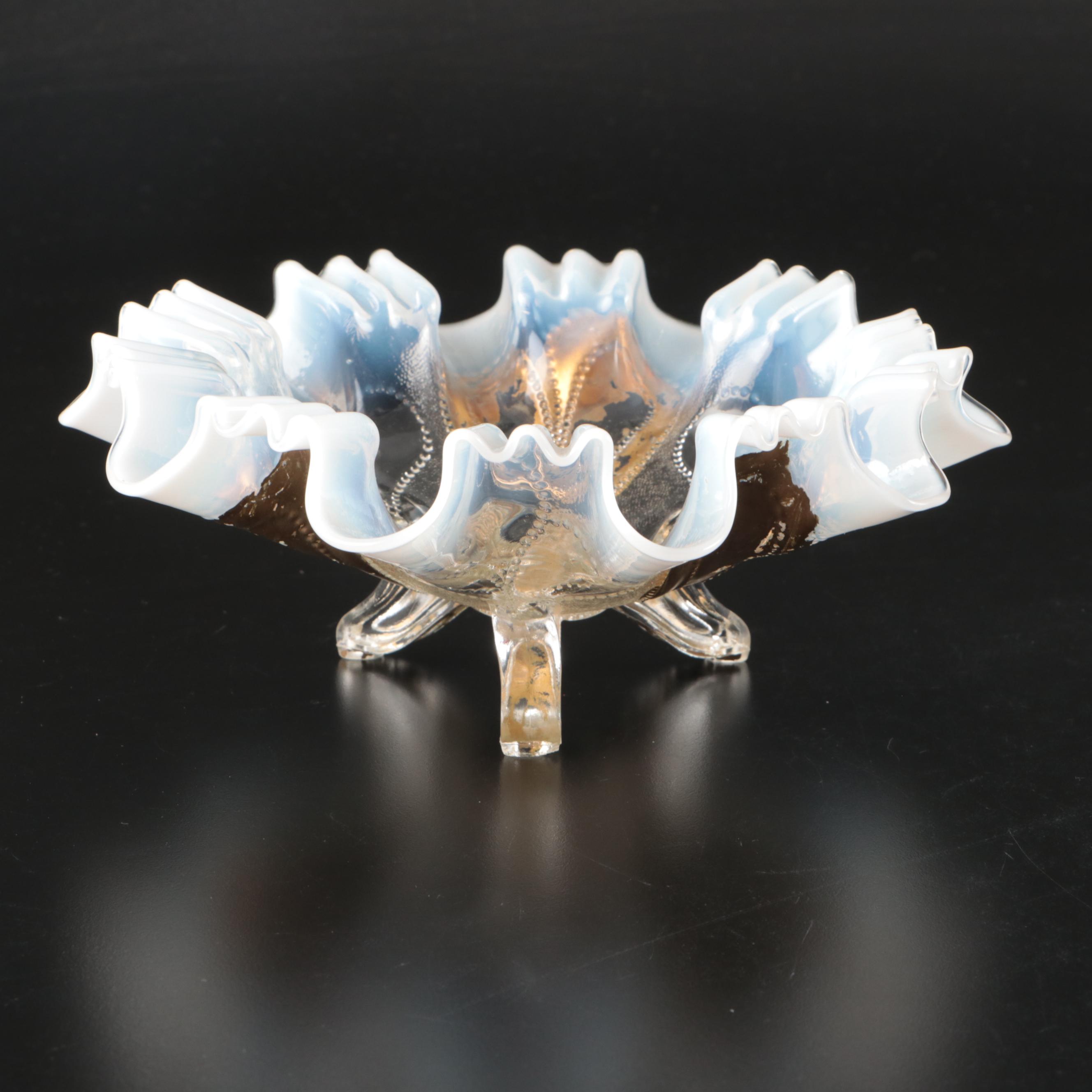 Ruffle Satin Glass Bowls, Milk Glass Basket, and More Glass Table Décor