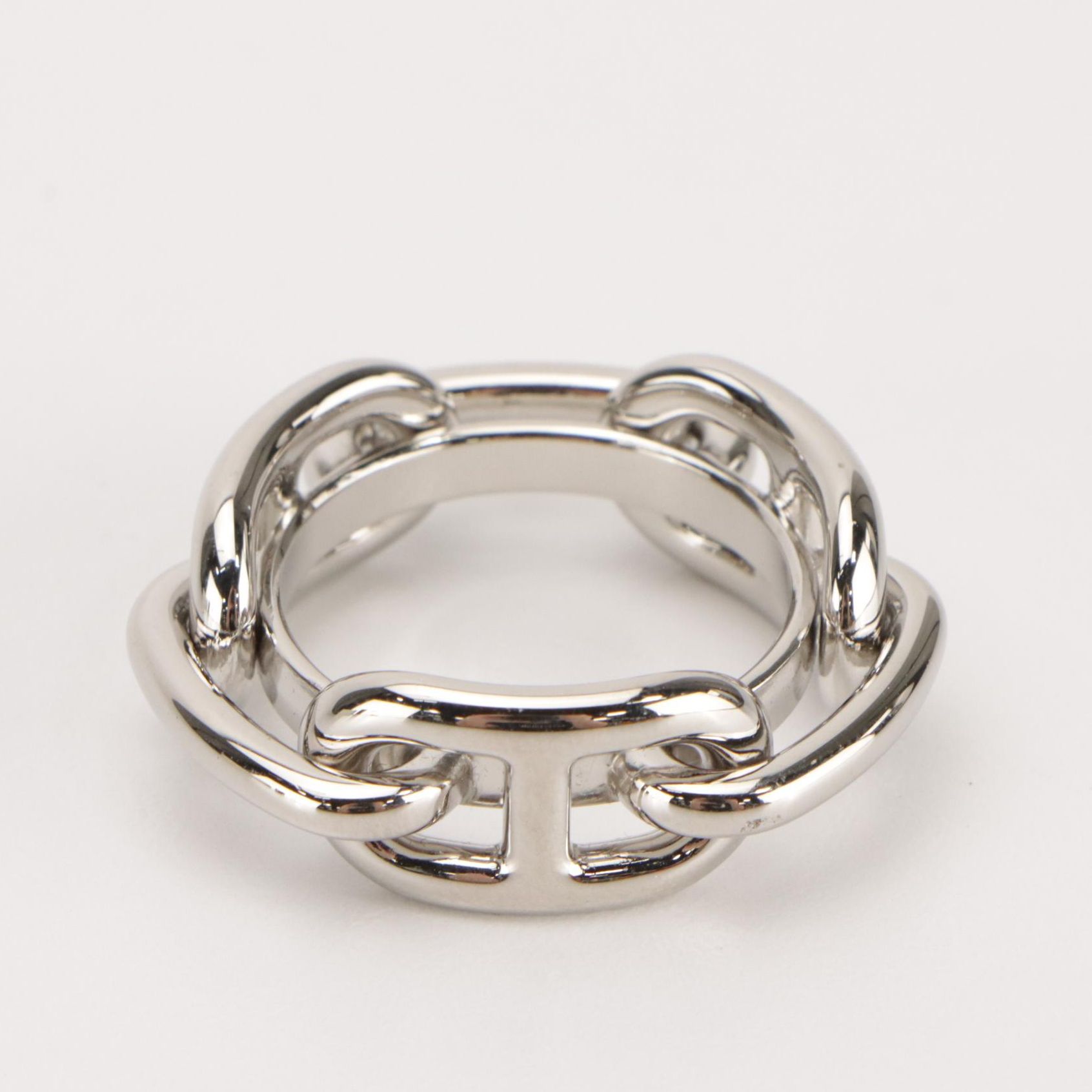 Hermès Chaine D’Ancre Scarf Ring in Box