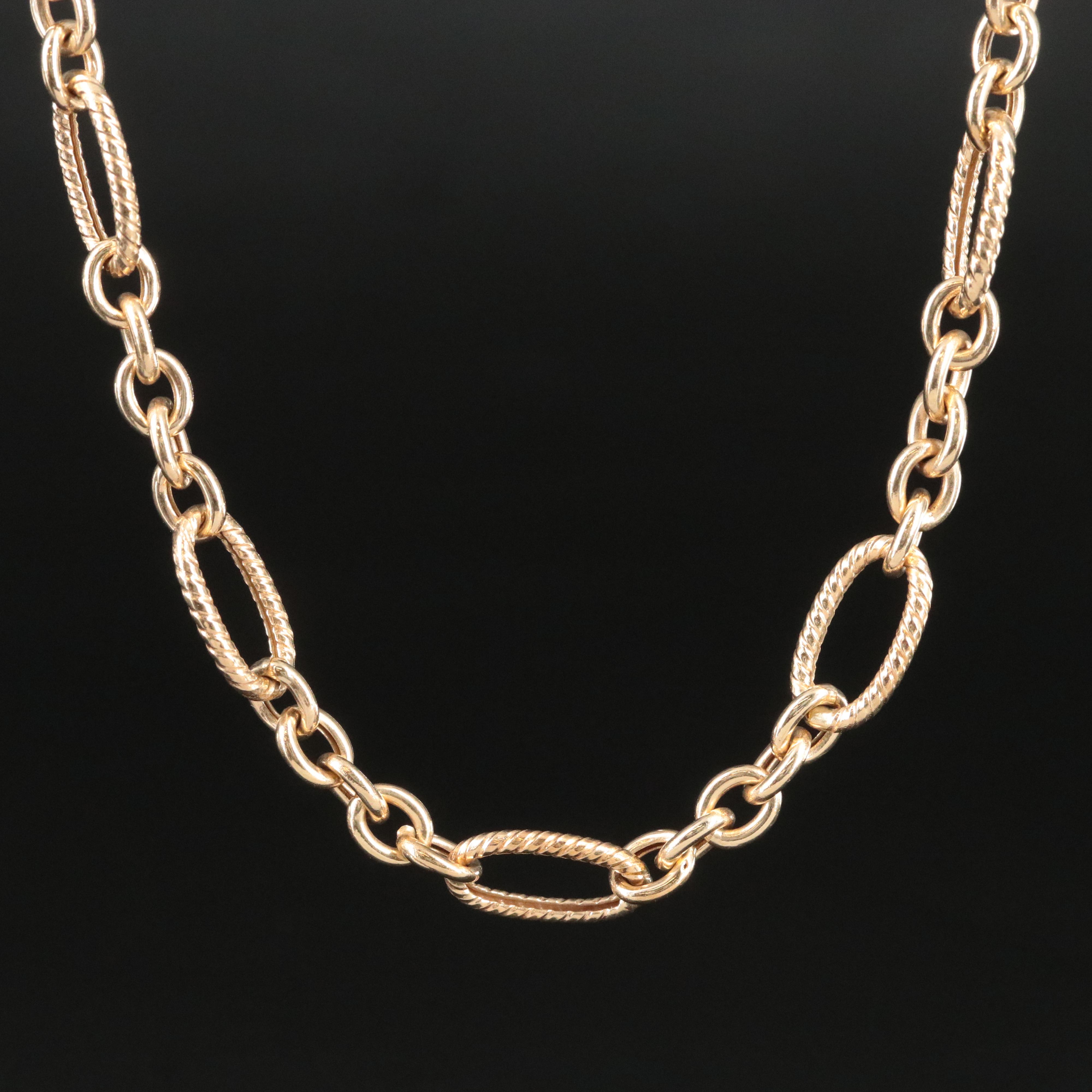 14K Figaro Chain Necklace