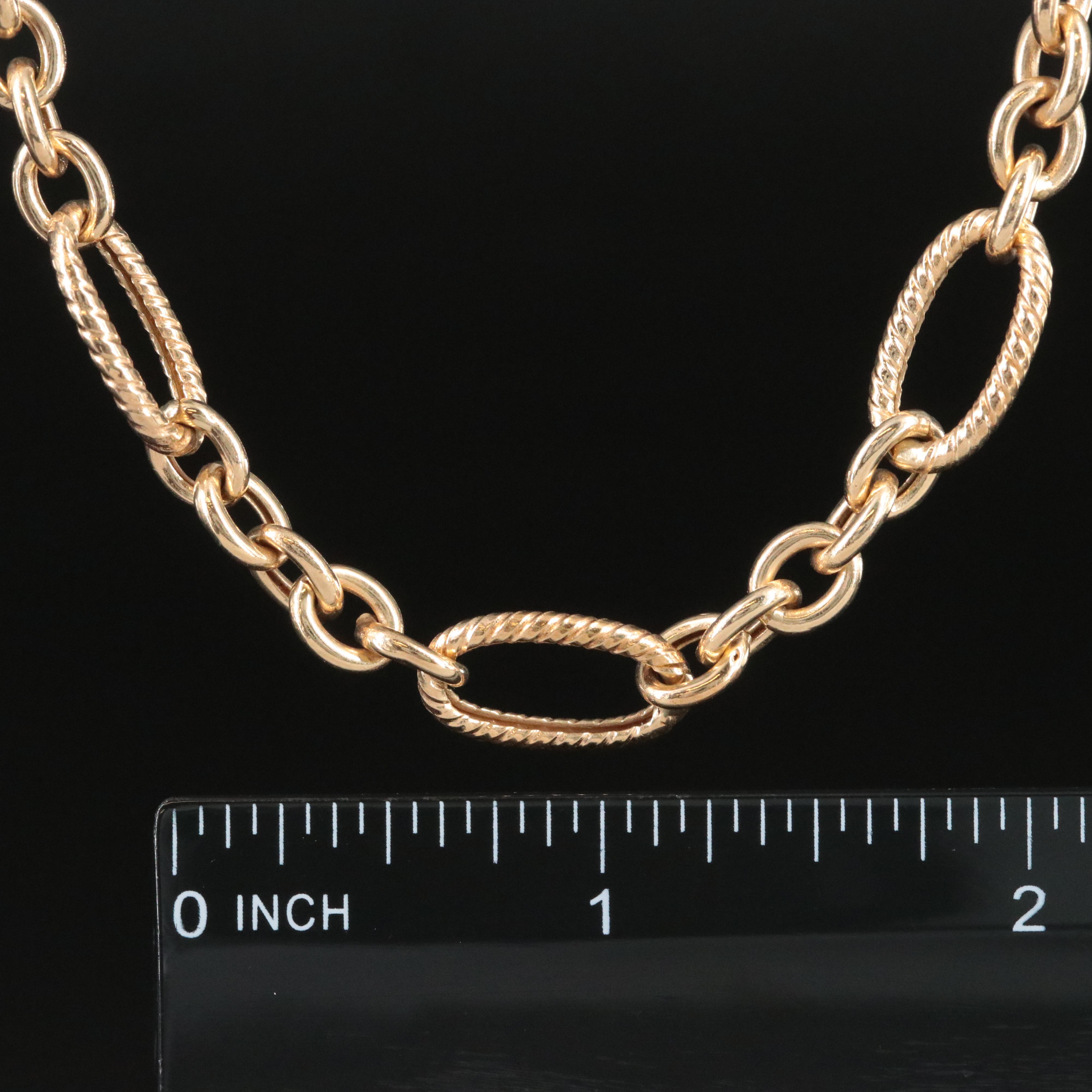 14K Figaro Chain Necklace