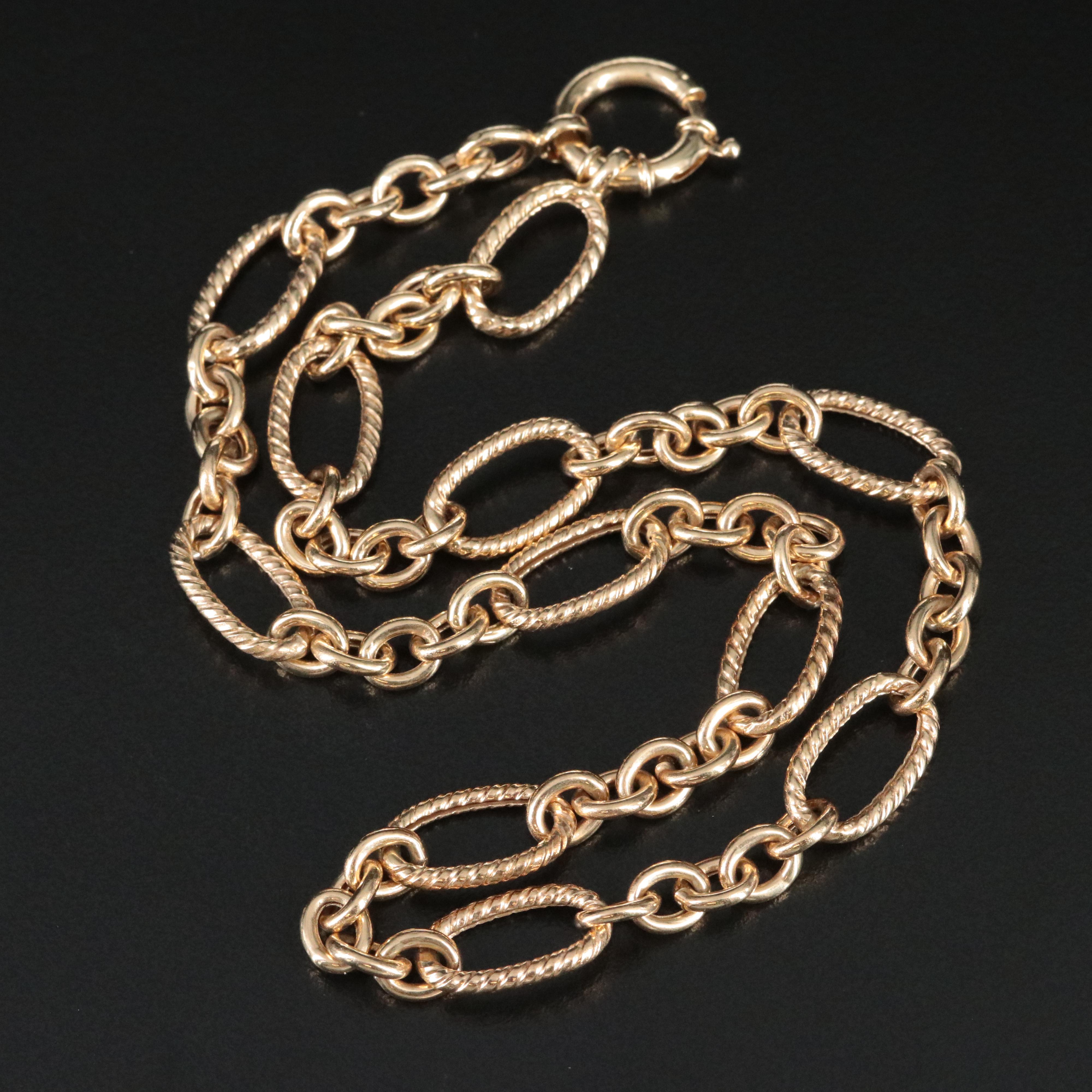 14K Figaro Chain Necklace