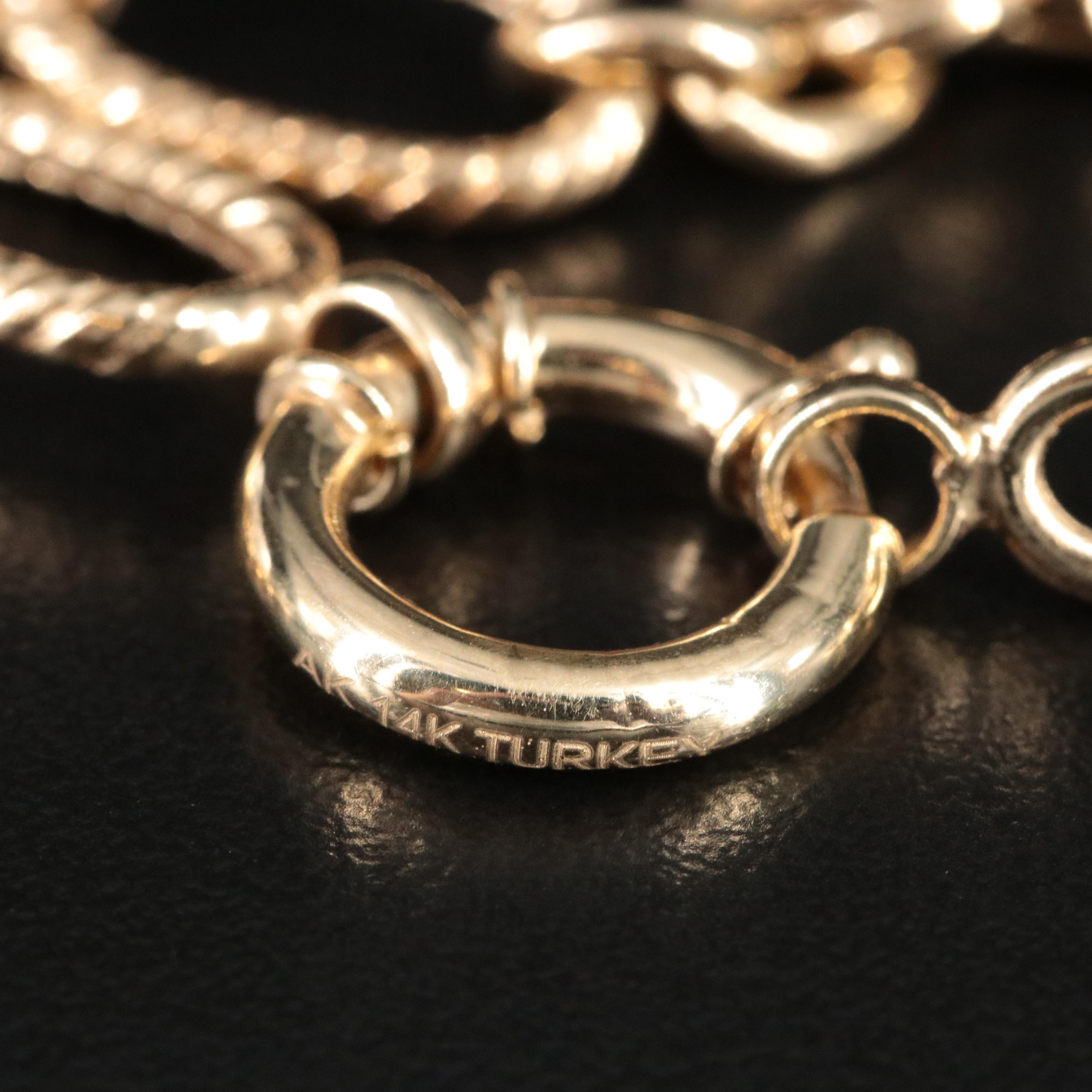 14K Figaro Chain Necklace