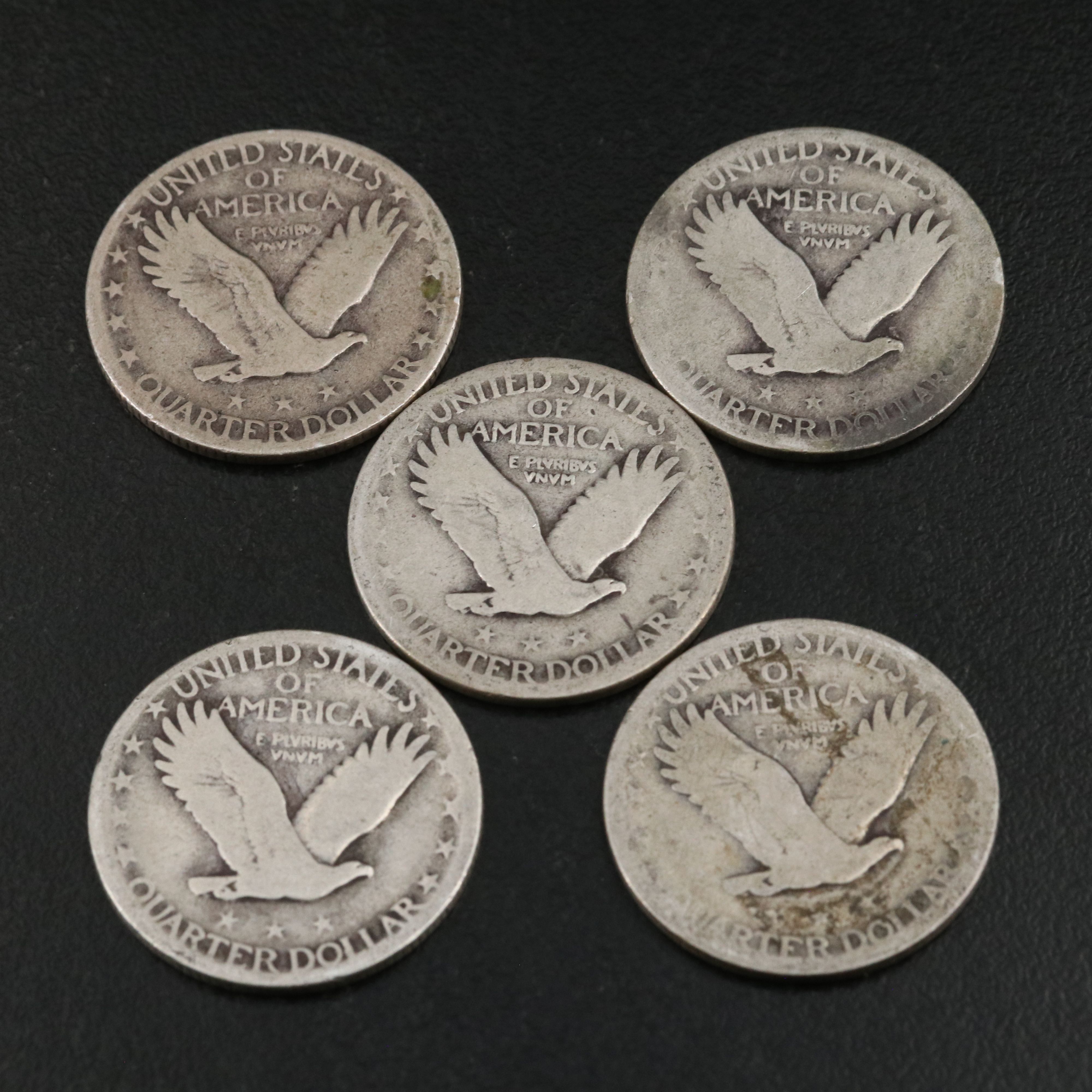 Twenty Standing Liberty Silver Quarters