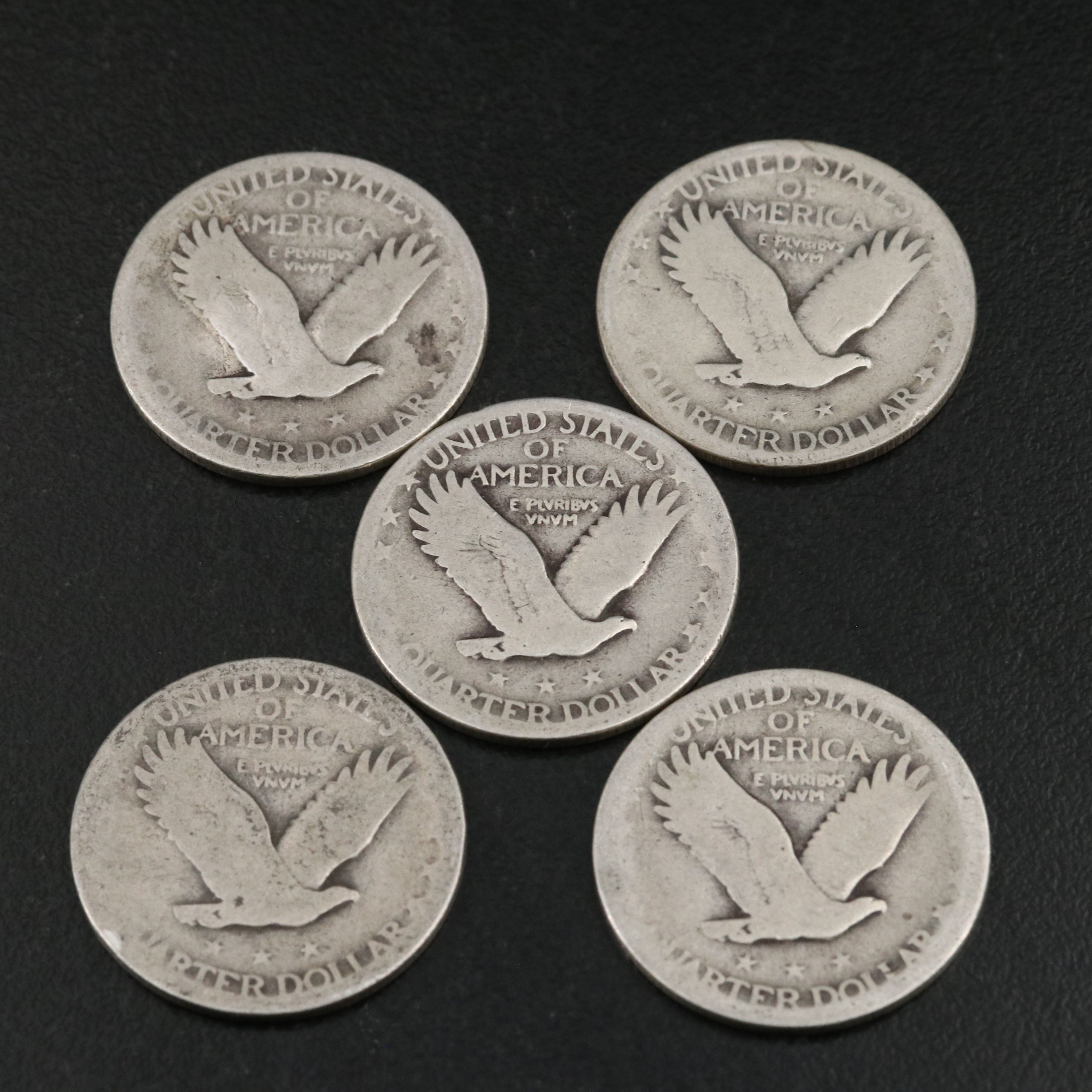 Twenty Standing Liberty Silver Quarters