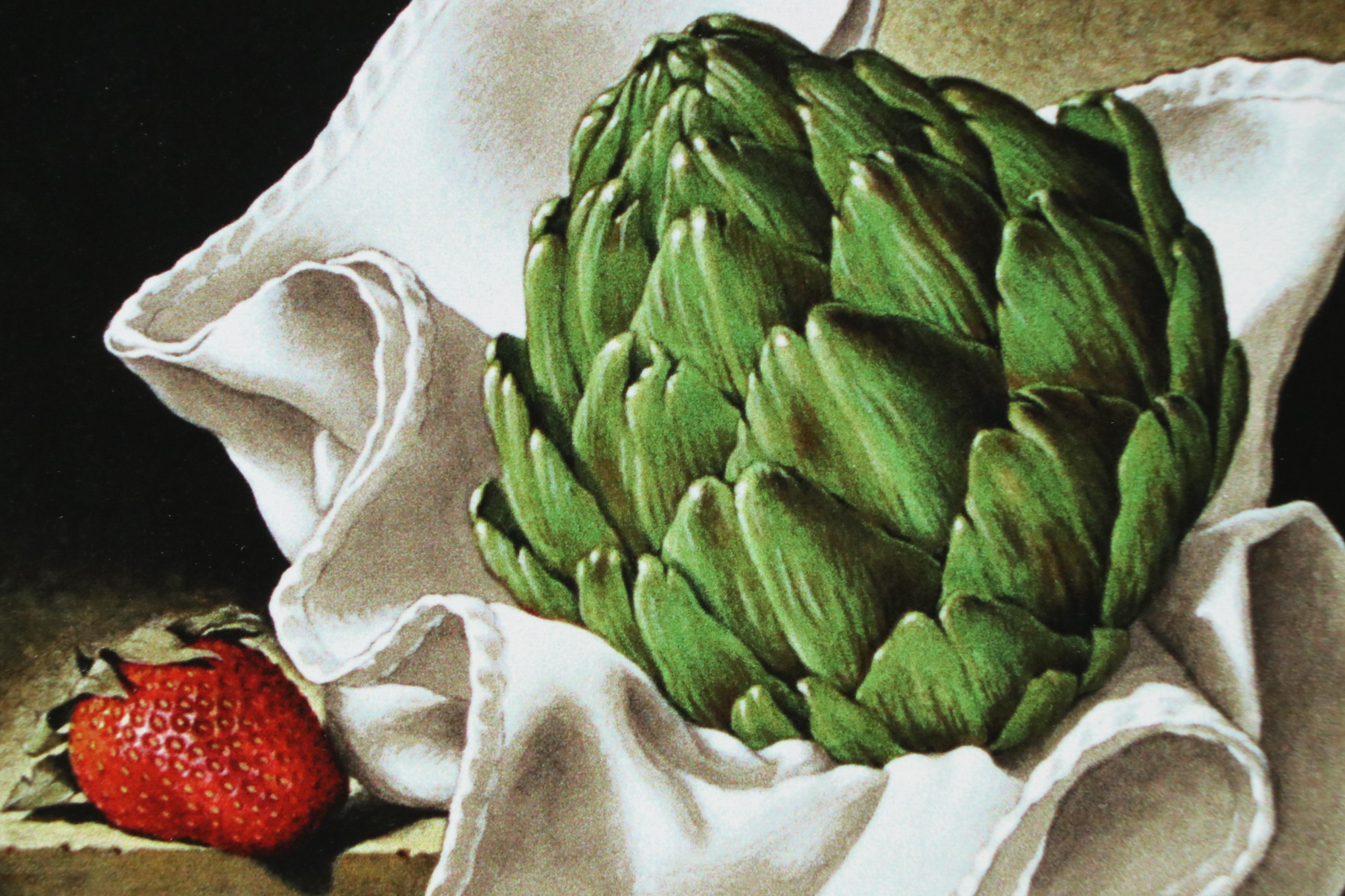 Limited Edition Still Life Giclée "Artichoke" After John Hulse Jr.