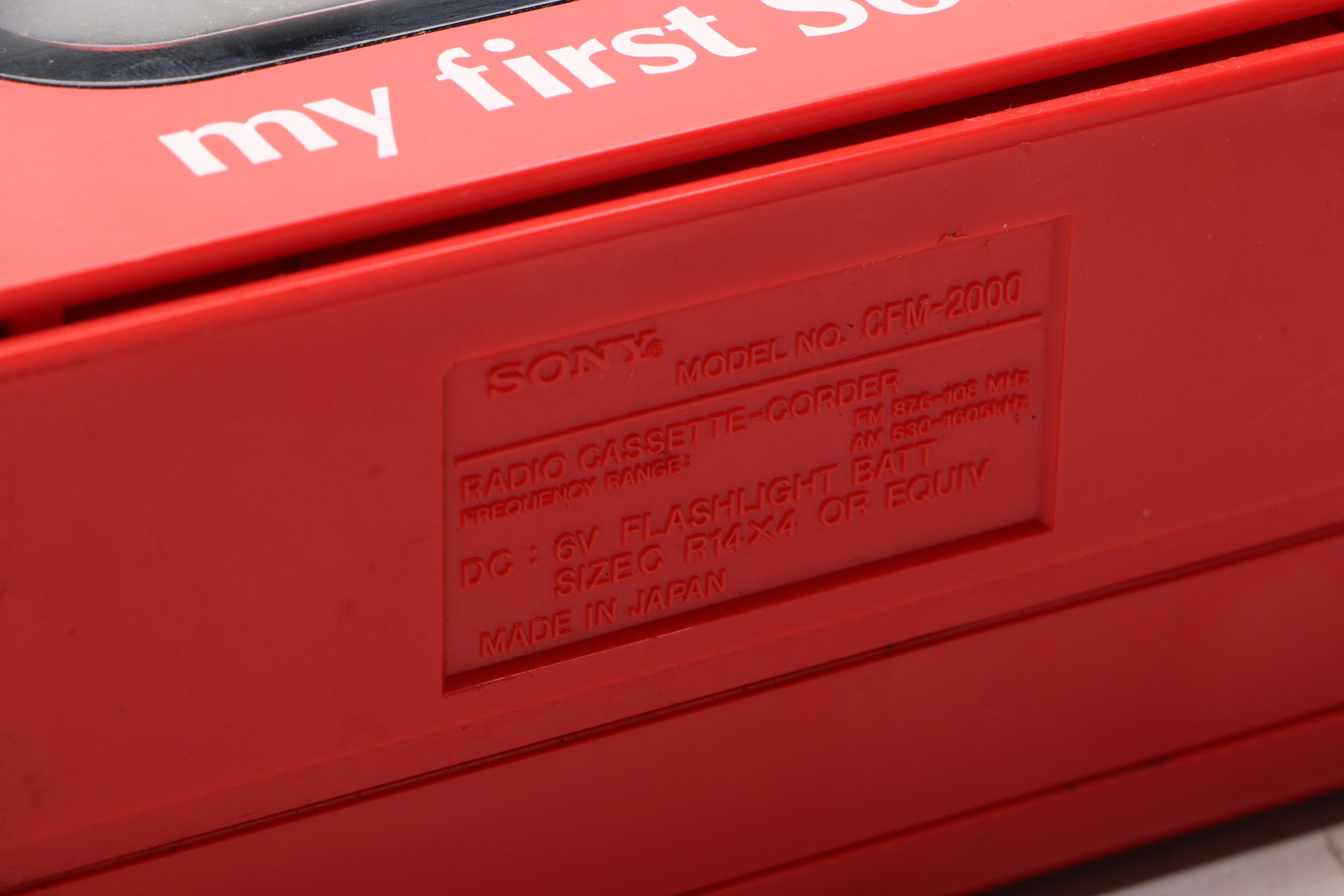 Sony "My First Sony" CFM-2000 Radio Cassette-Corder