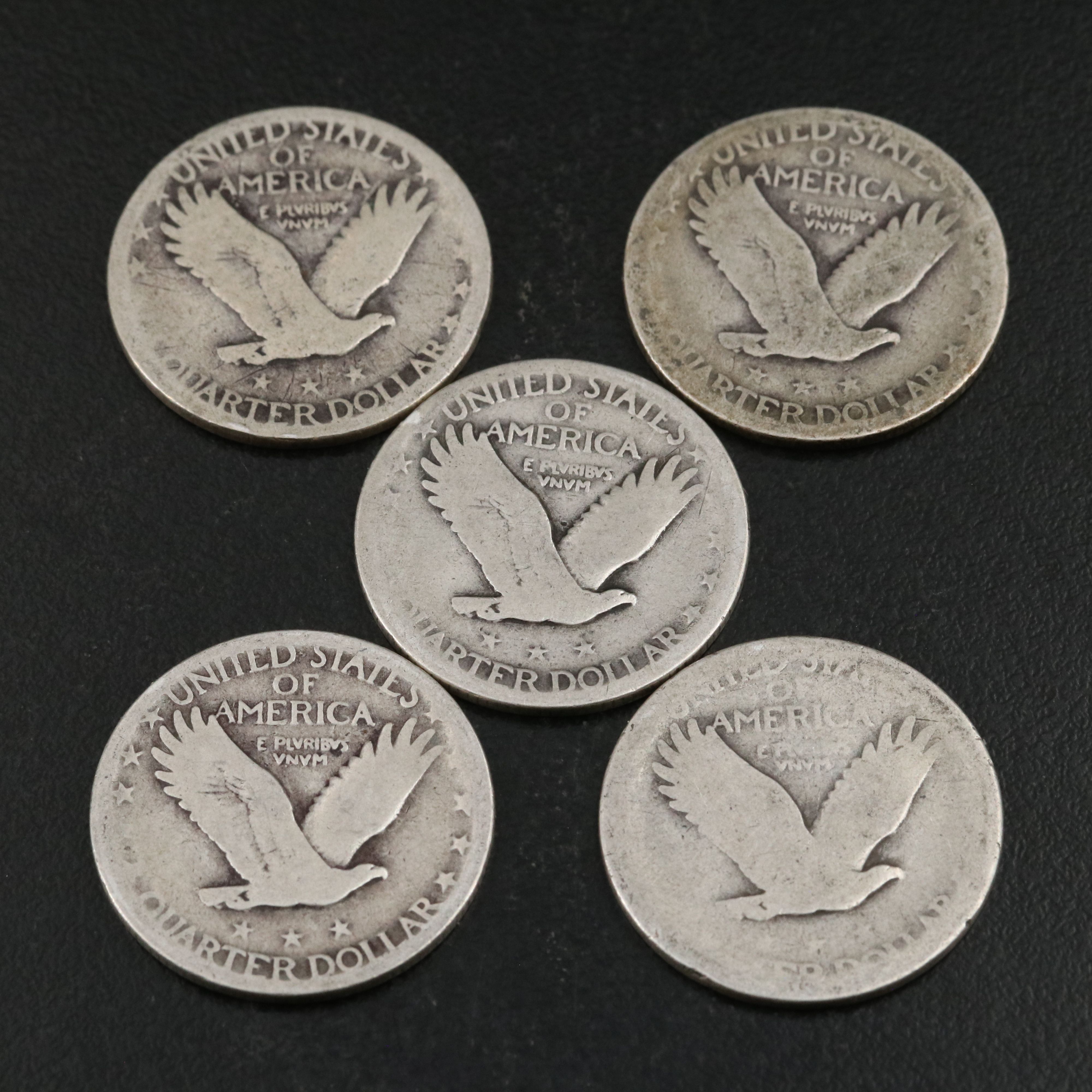 Twenty Standing Liberty Silver Quarters