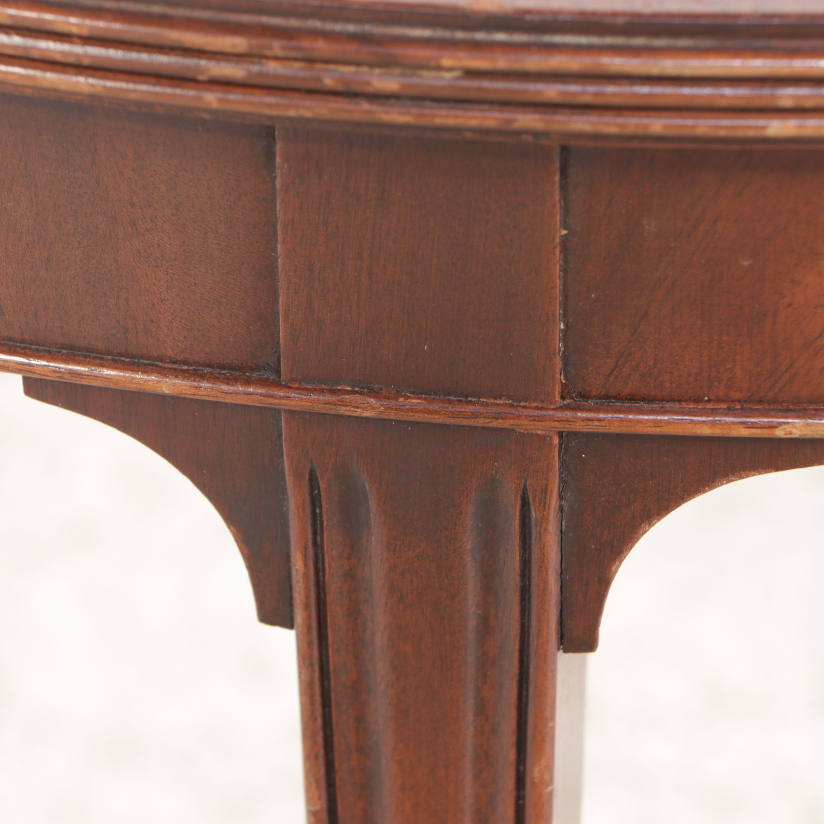 Regency Style Leather Top Mahogany Cocktail Table