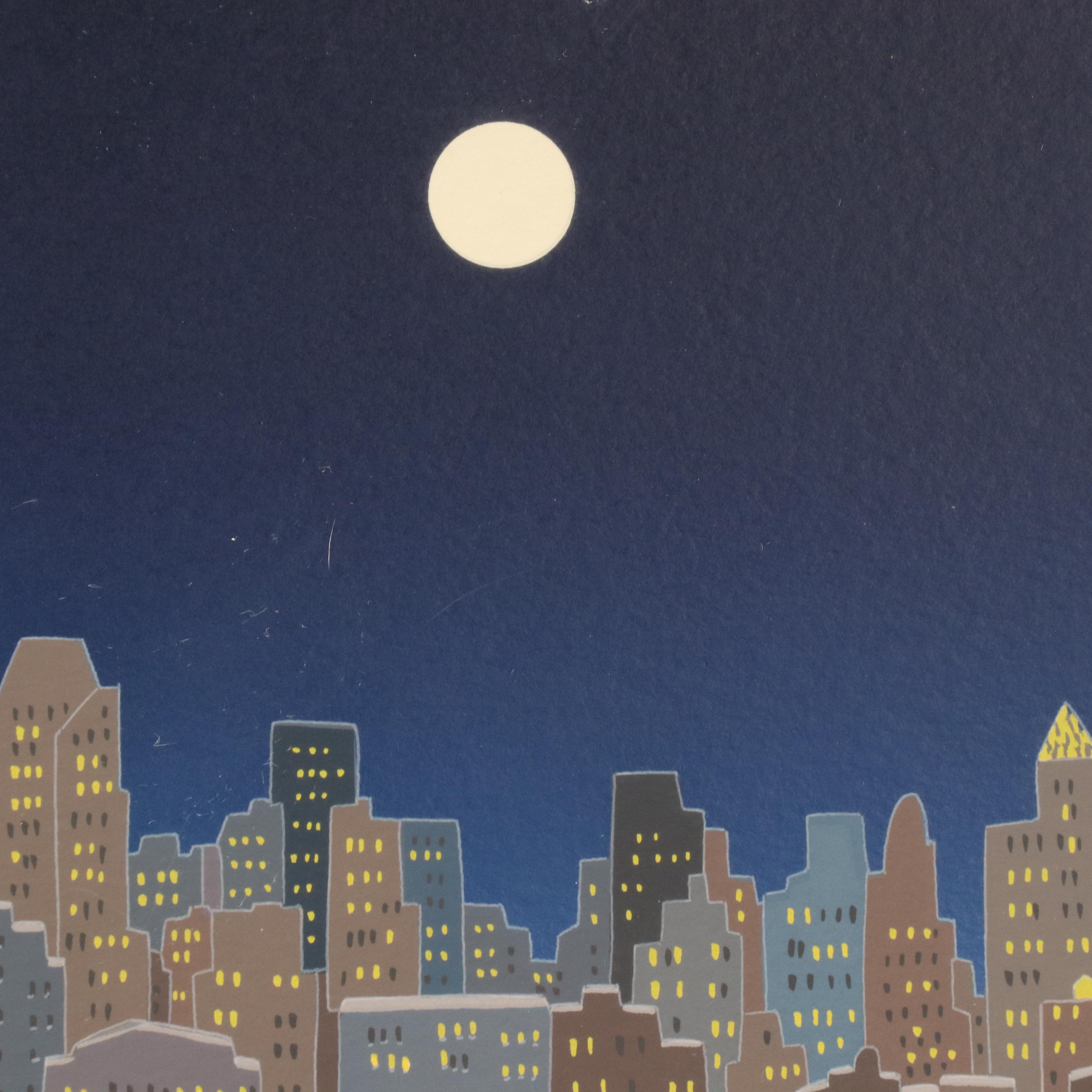 Thomas McKnight Serigraph "Washington Square Panorama"