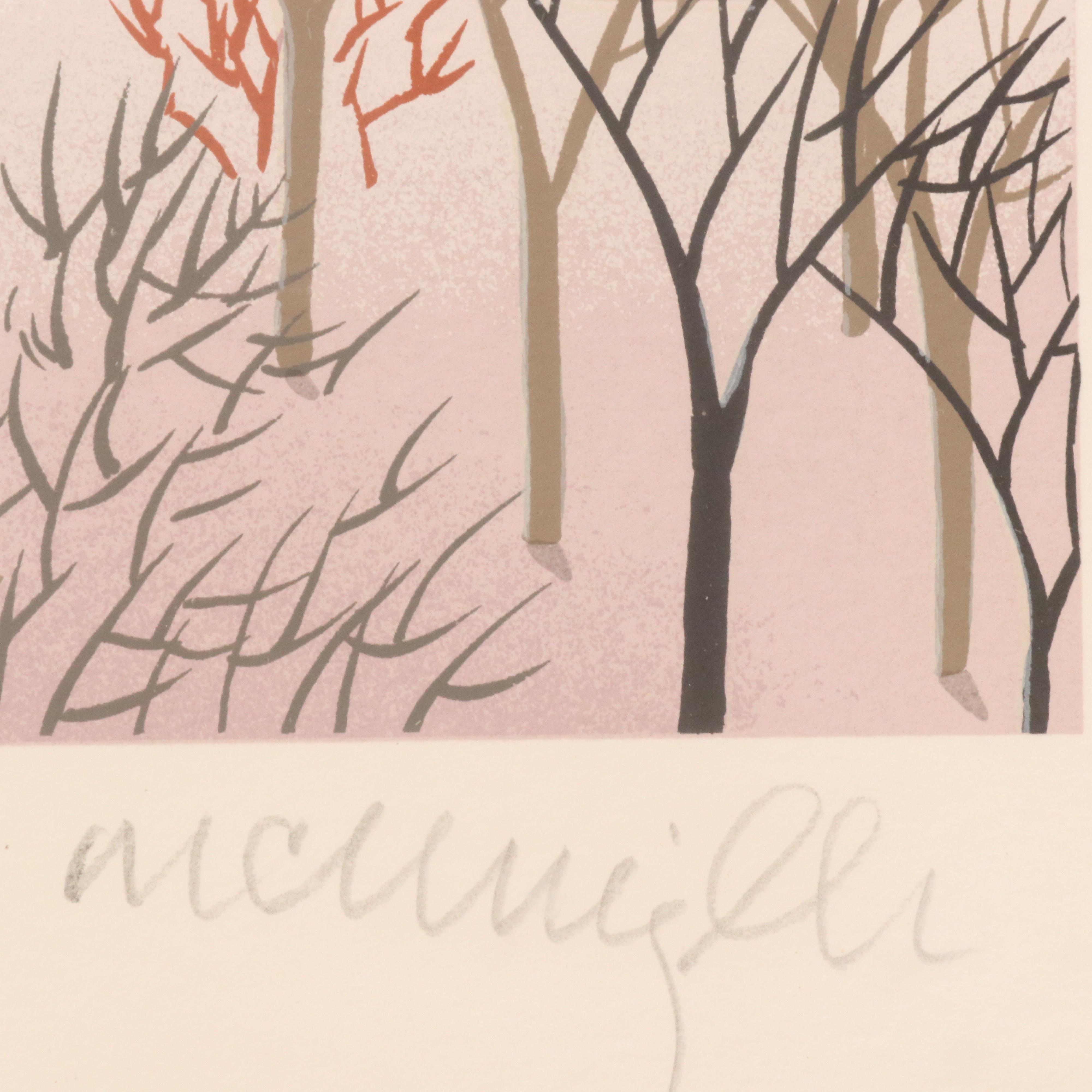 Thomas McKnight Serigraph "Washington Square Panorama"