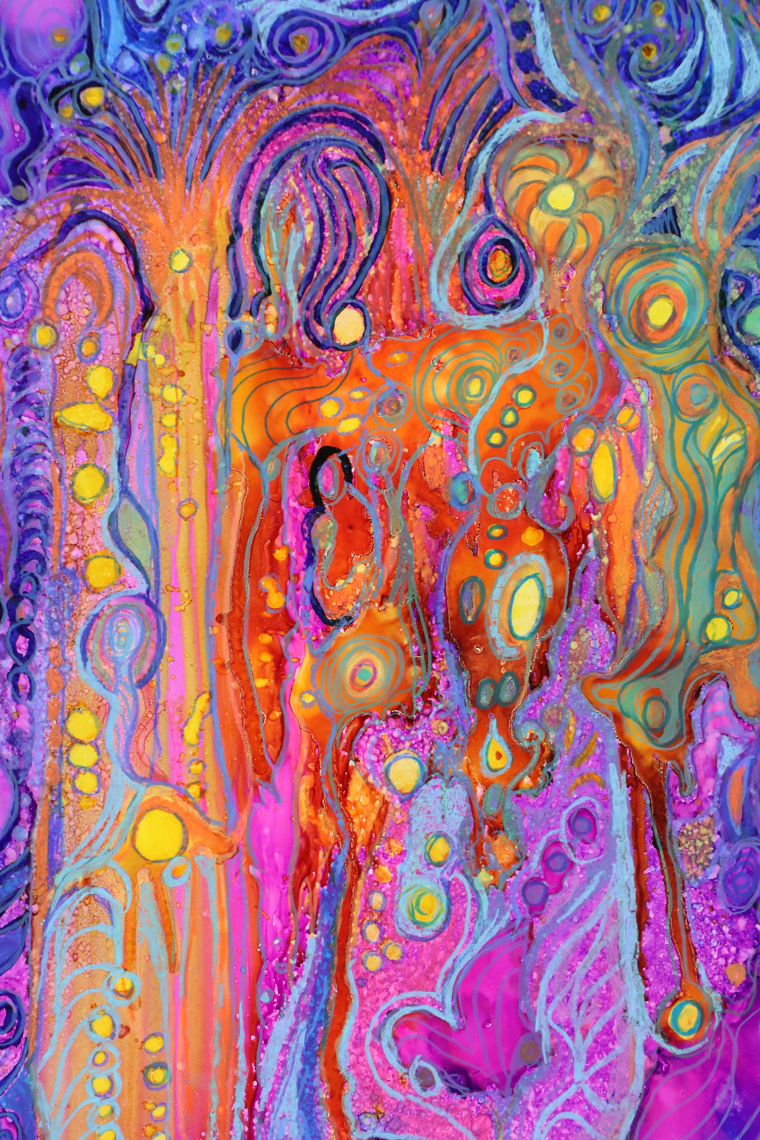 Johannes Bjørner Abstract Mixed Media Composition