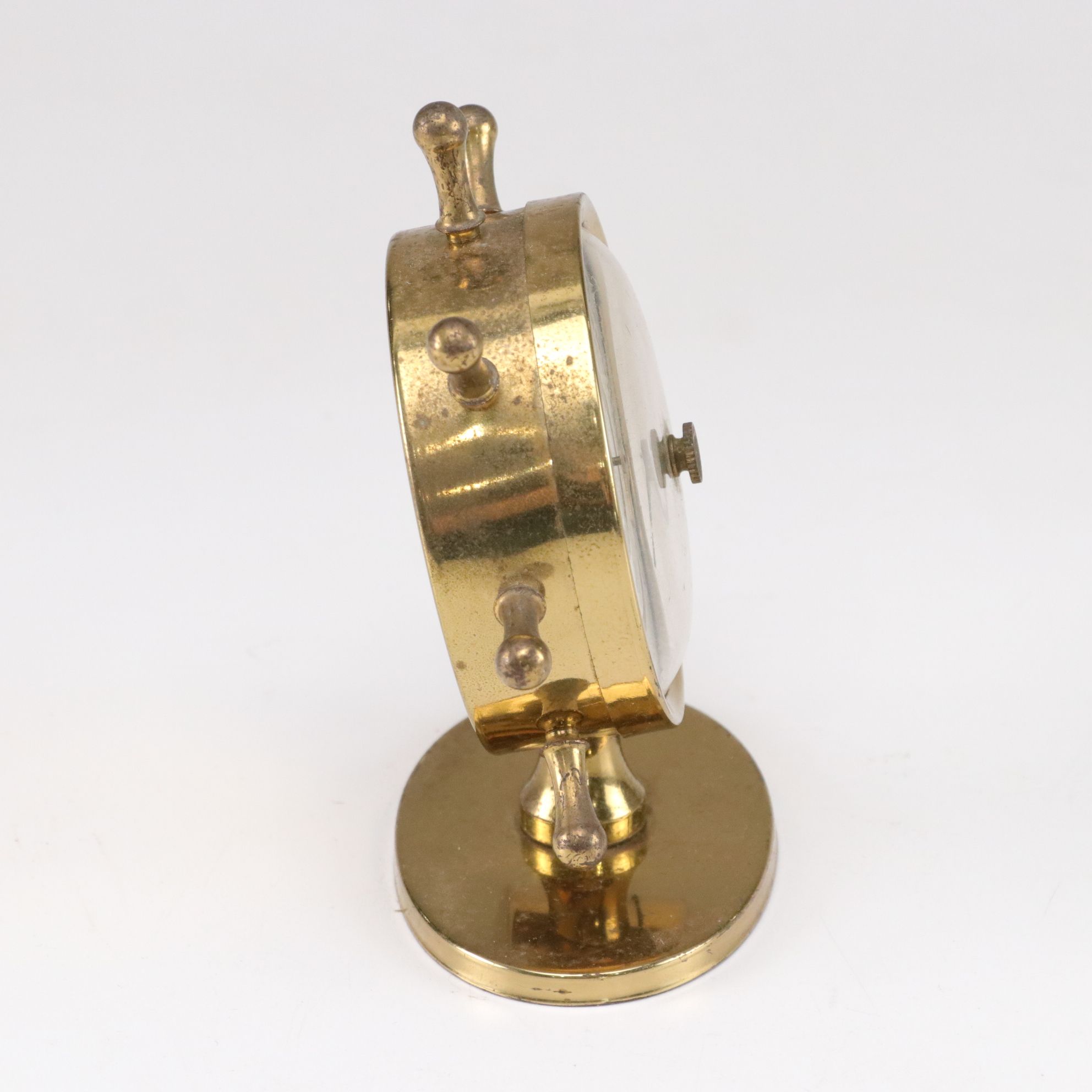 Swift and Anderson Ship's Wheel Brass Desktop Weather Station