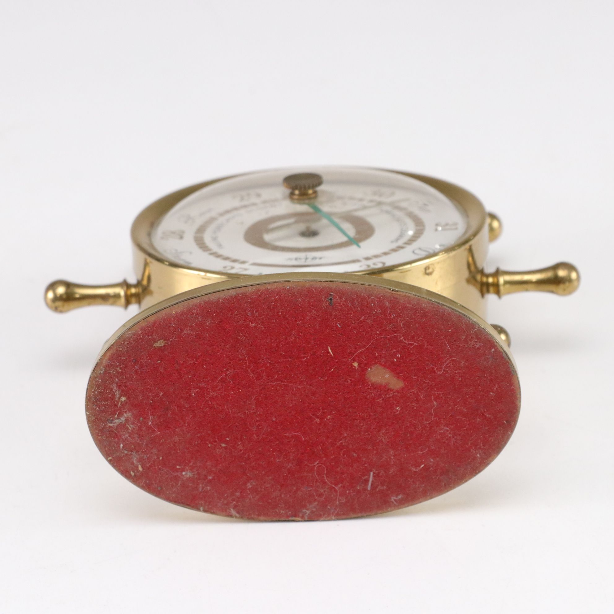 Swift and Anderson Ship's Wheel Brass Desktop Weather Station