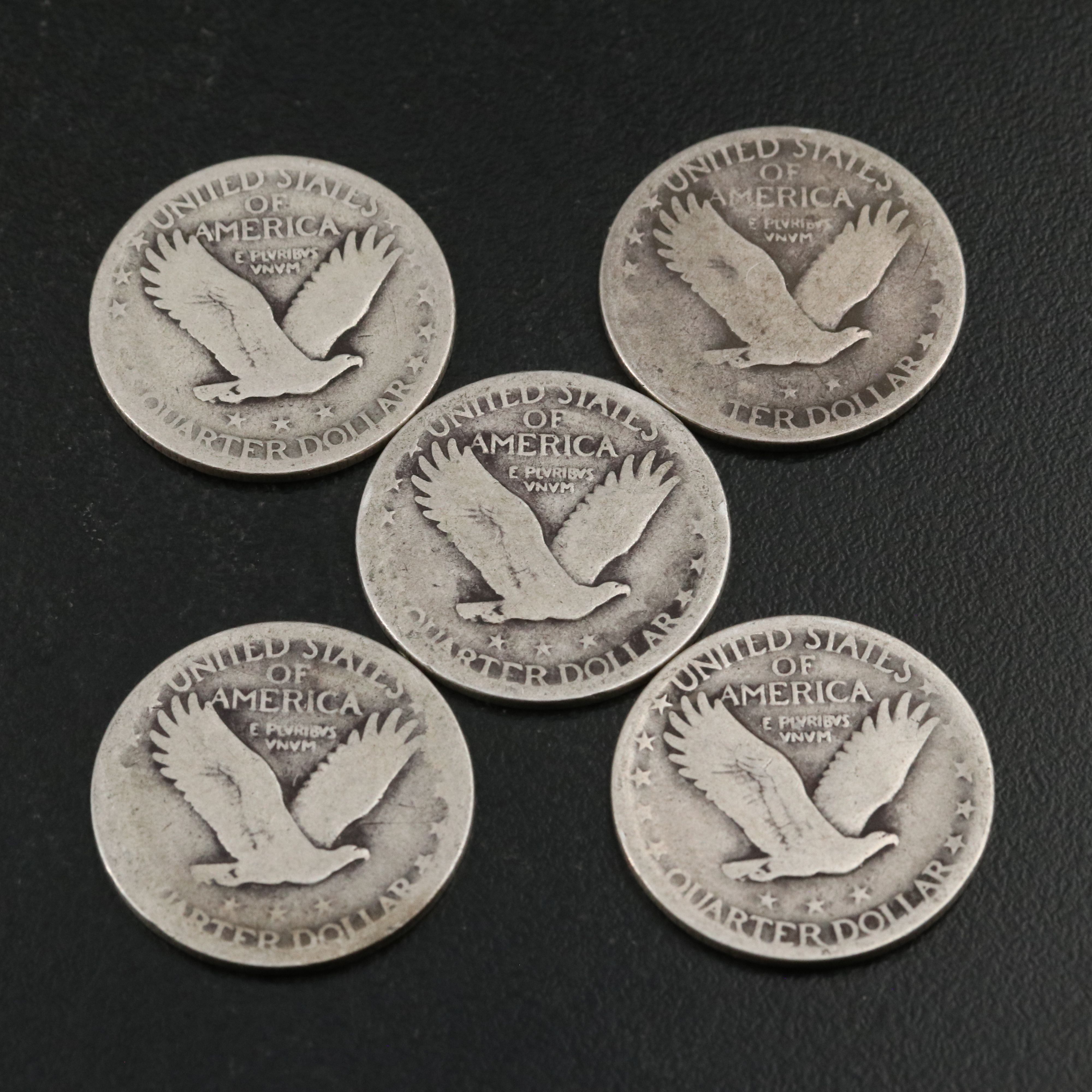 Twenty Standing Liberty Silver Quarters