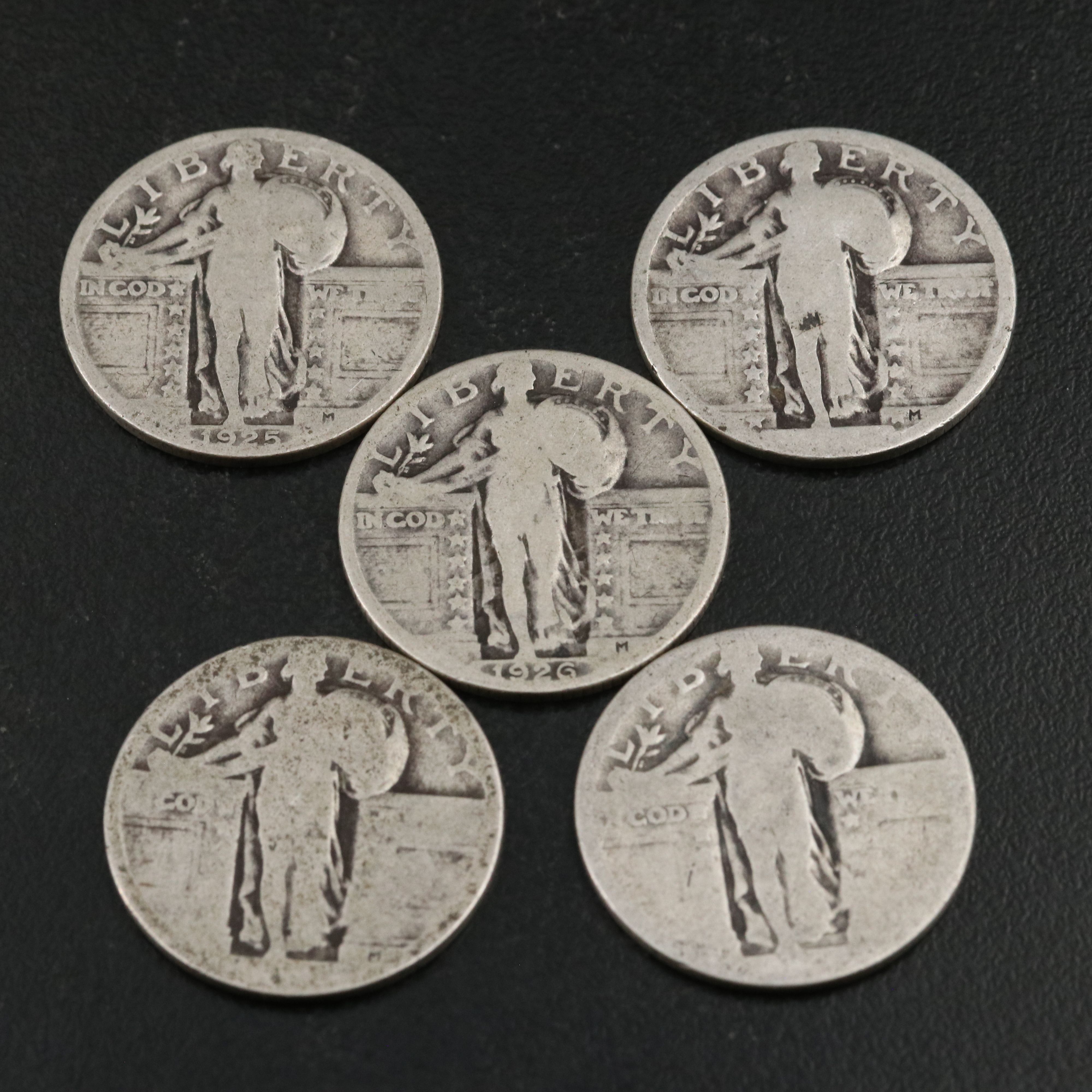 Twenty Standing Liberty Silver Quarters