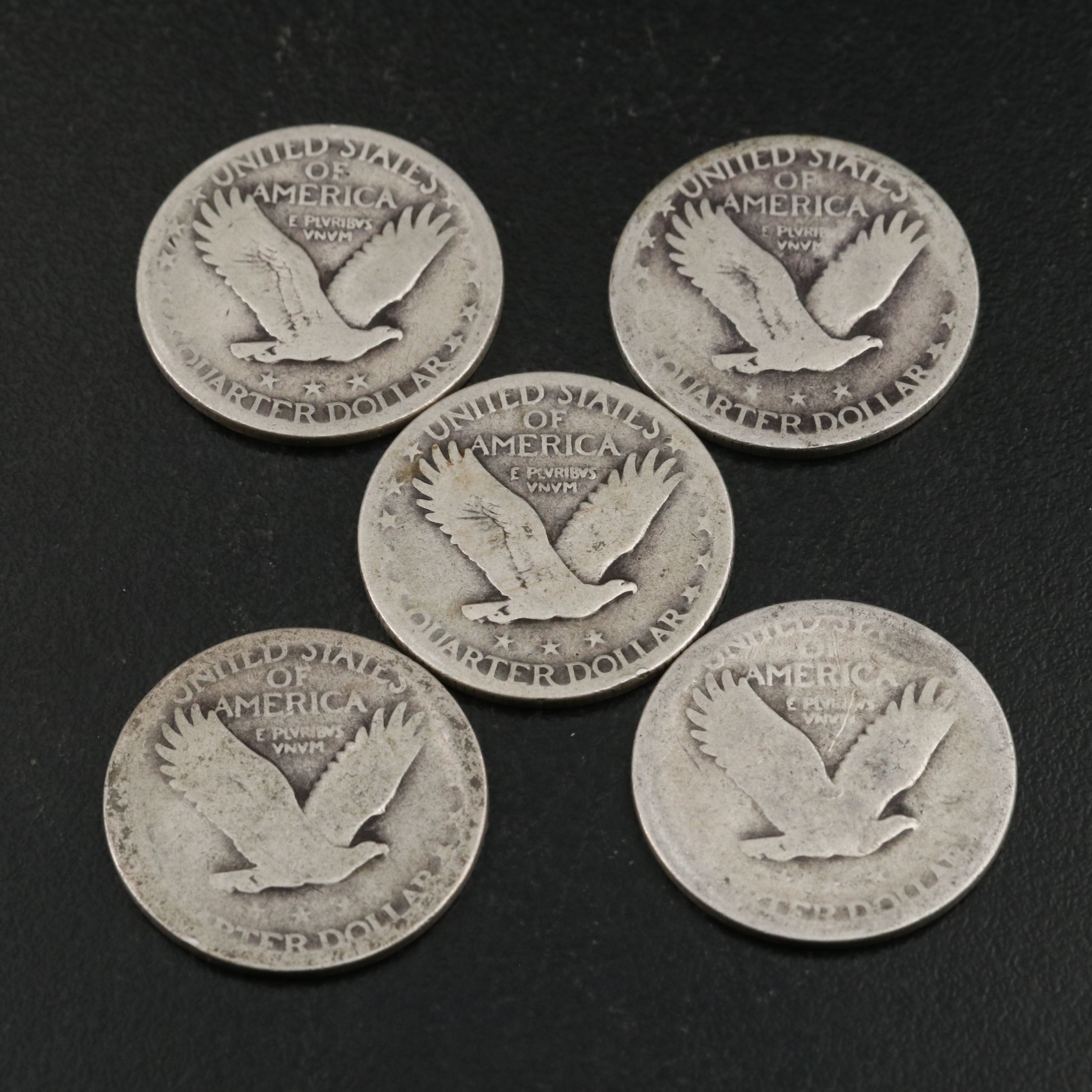 Twenty Standing Liberty Silver Quarters