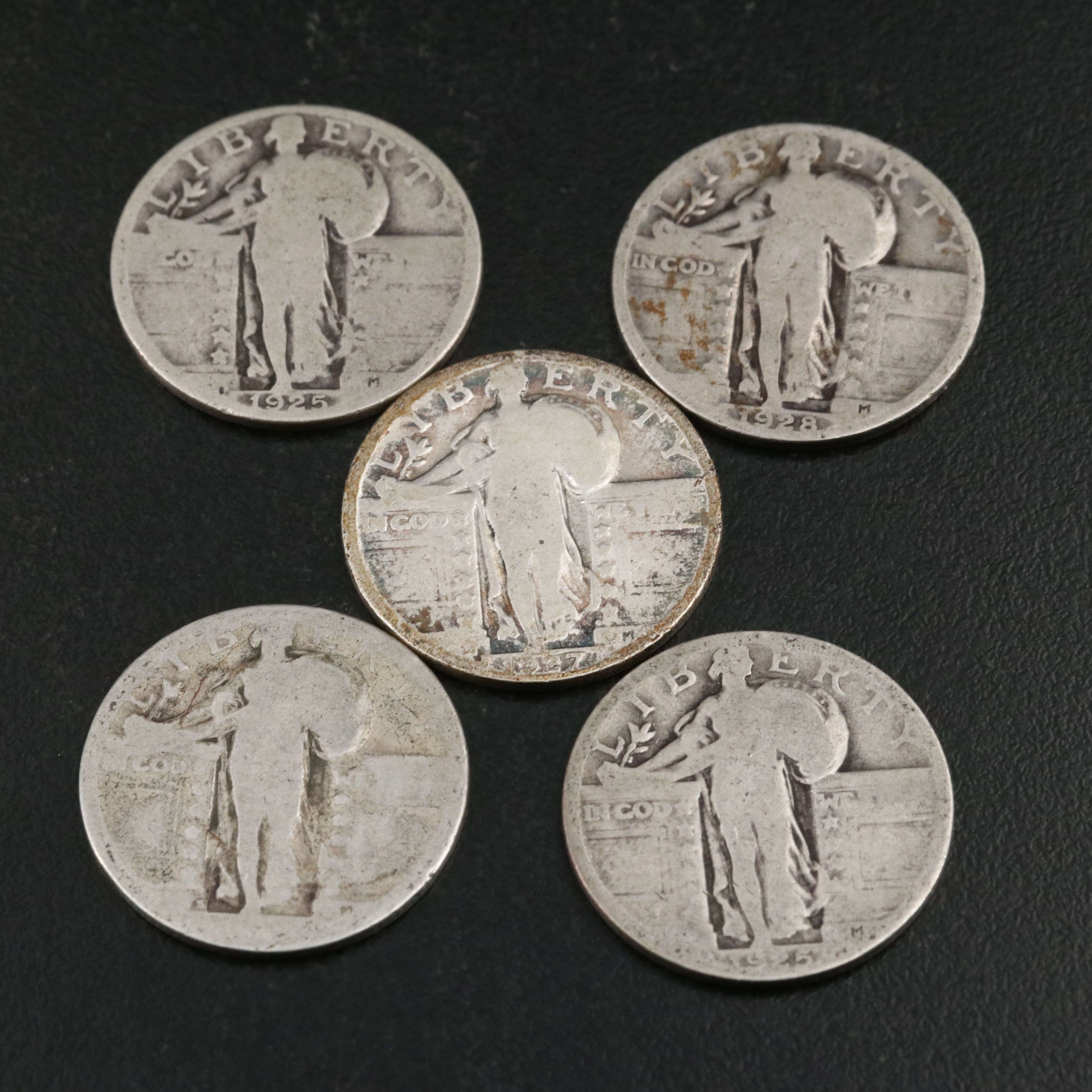 Twenty Standing Liberty Silver Quarters