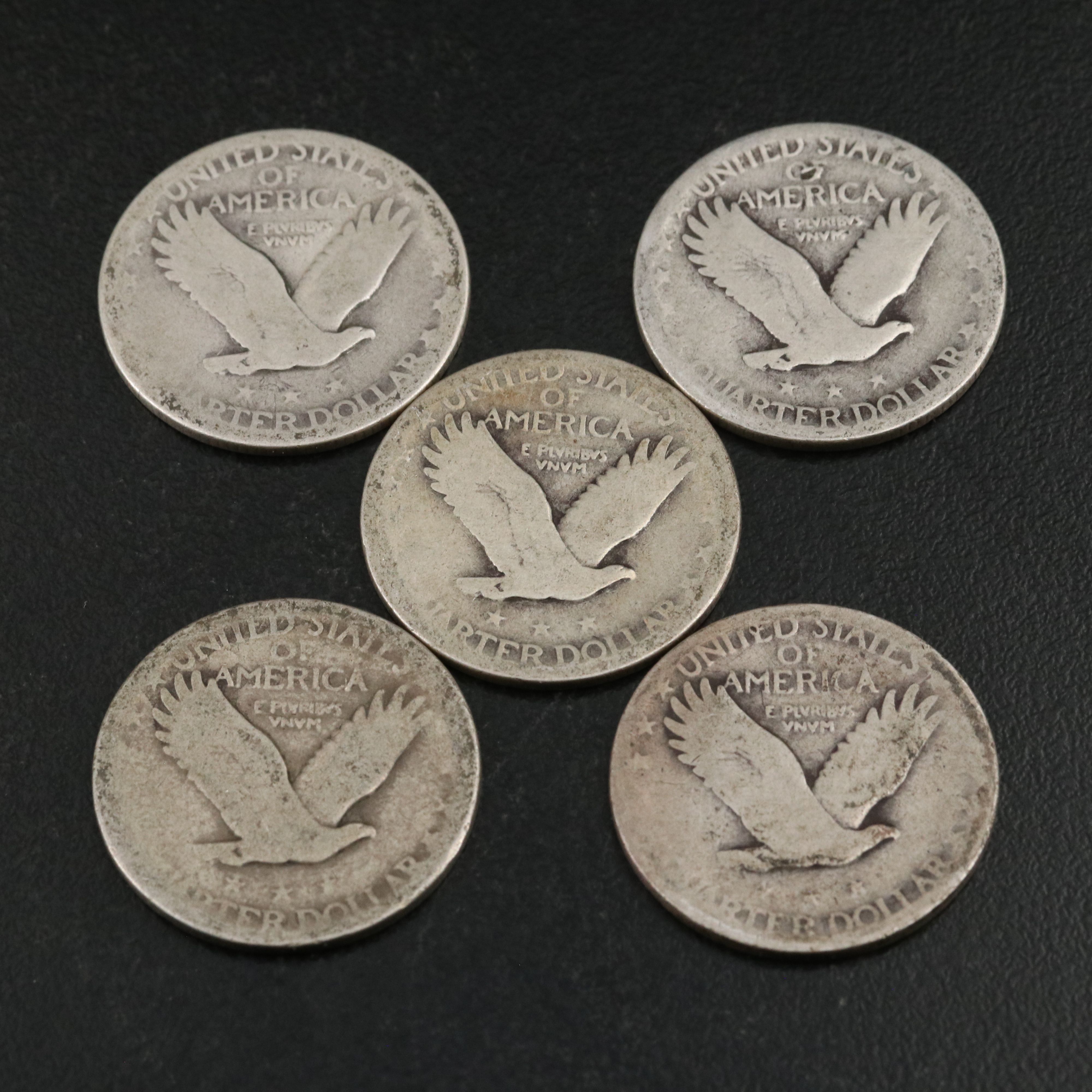 Twenty Standing Liberty Silver Quarters