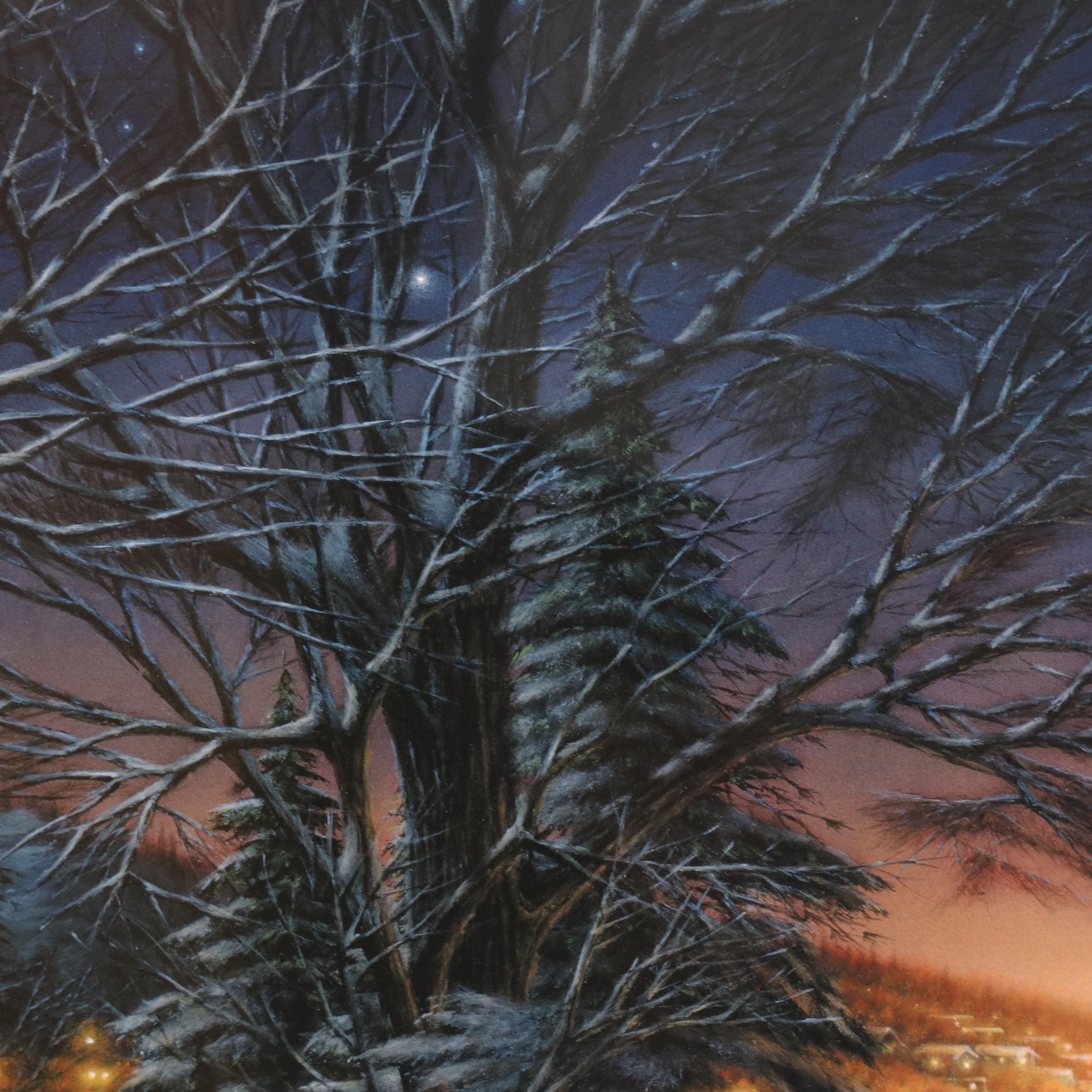 Offset Lithograph After Terry Redlin "Heartland Lights"