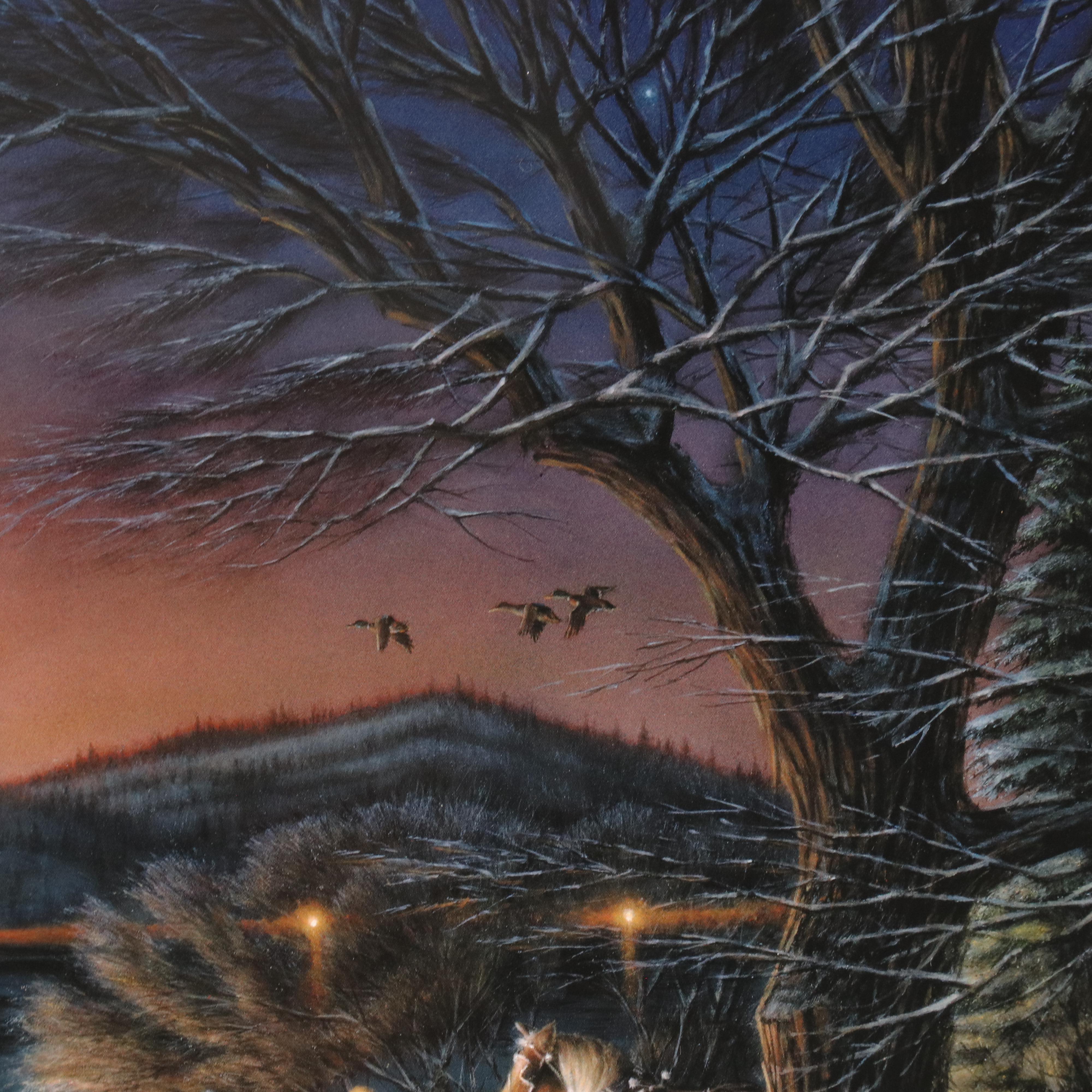 Offset Lithograph After Terry Redlin "Heartland Lights"