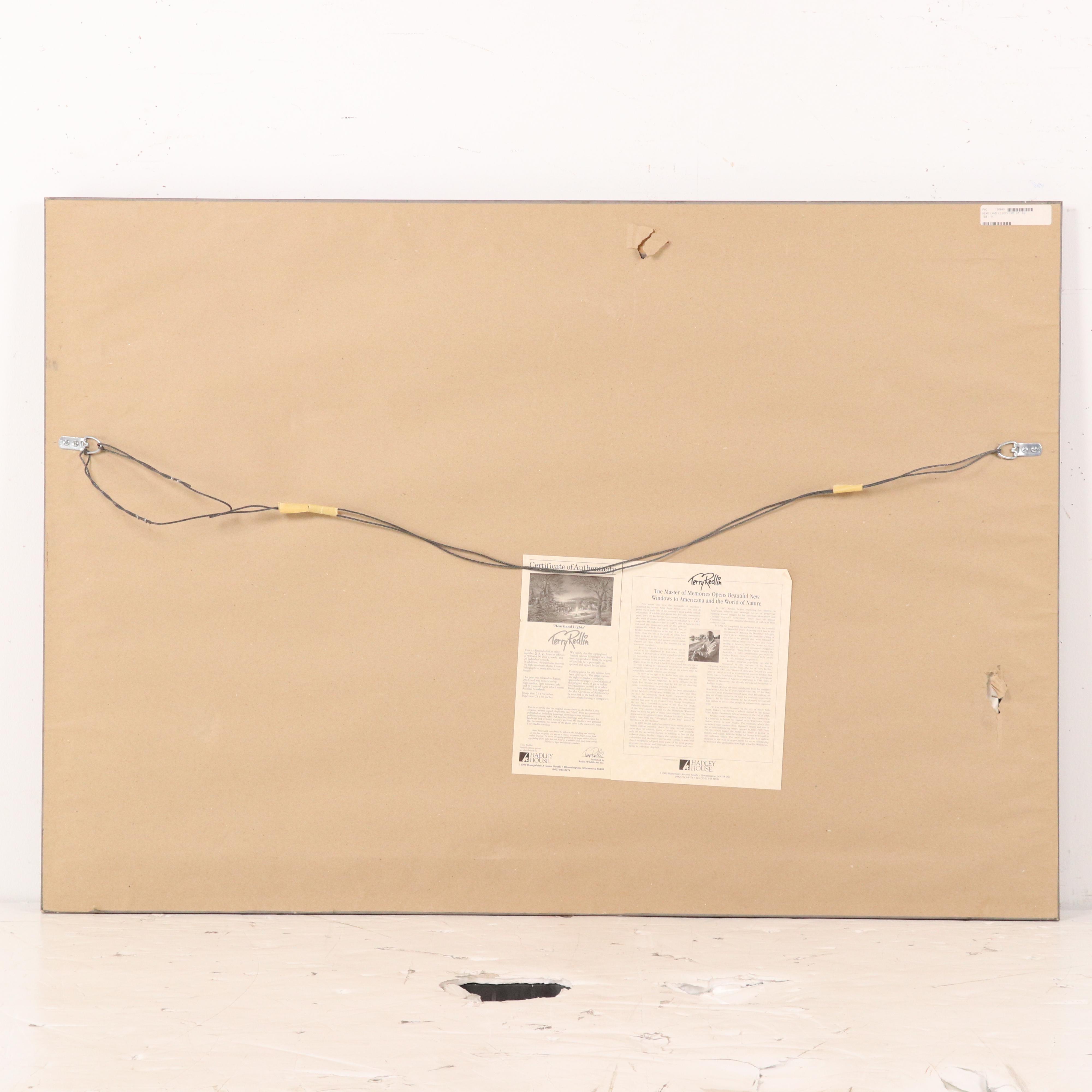 Offset Lithograph After Terry Redlin "Heartland Lights"