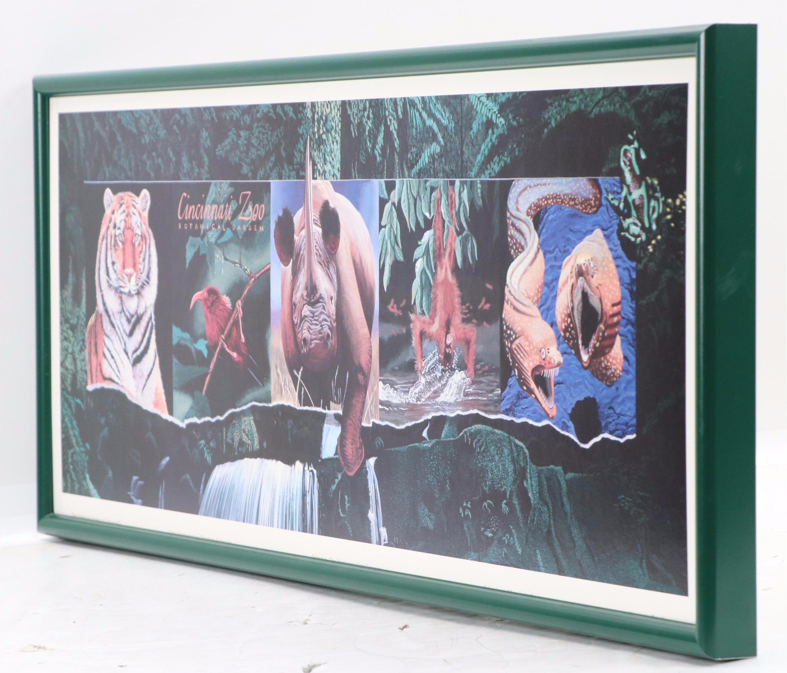 Cincinnati Zoo Poster Designed by Jason Munninghoff "Nature's Own" Circa 1985