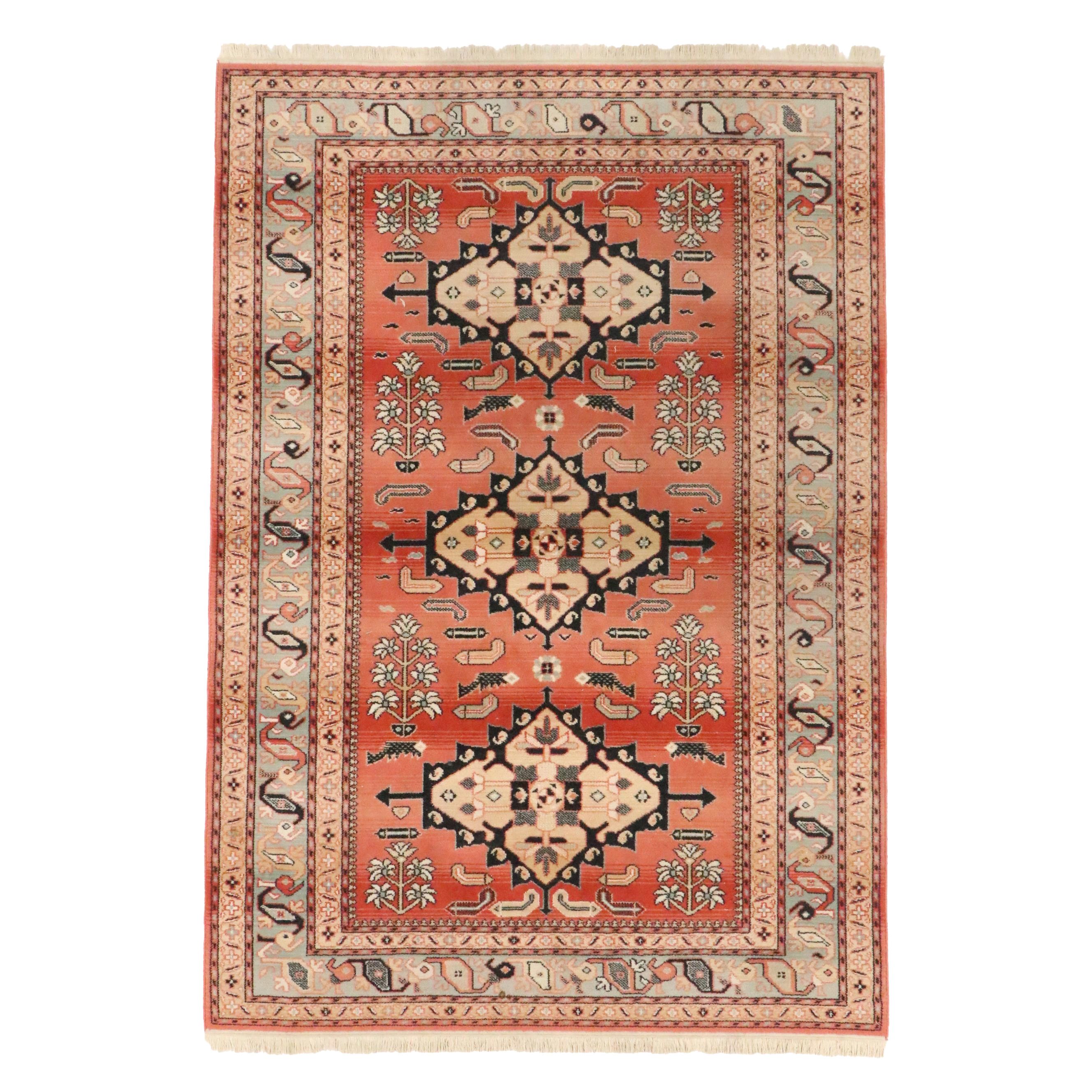5'6 x 8'2 Machine Made Couristan "Caucasian Rose" Area Rug