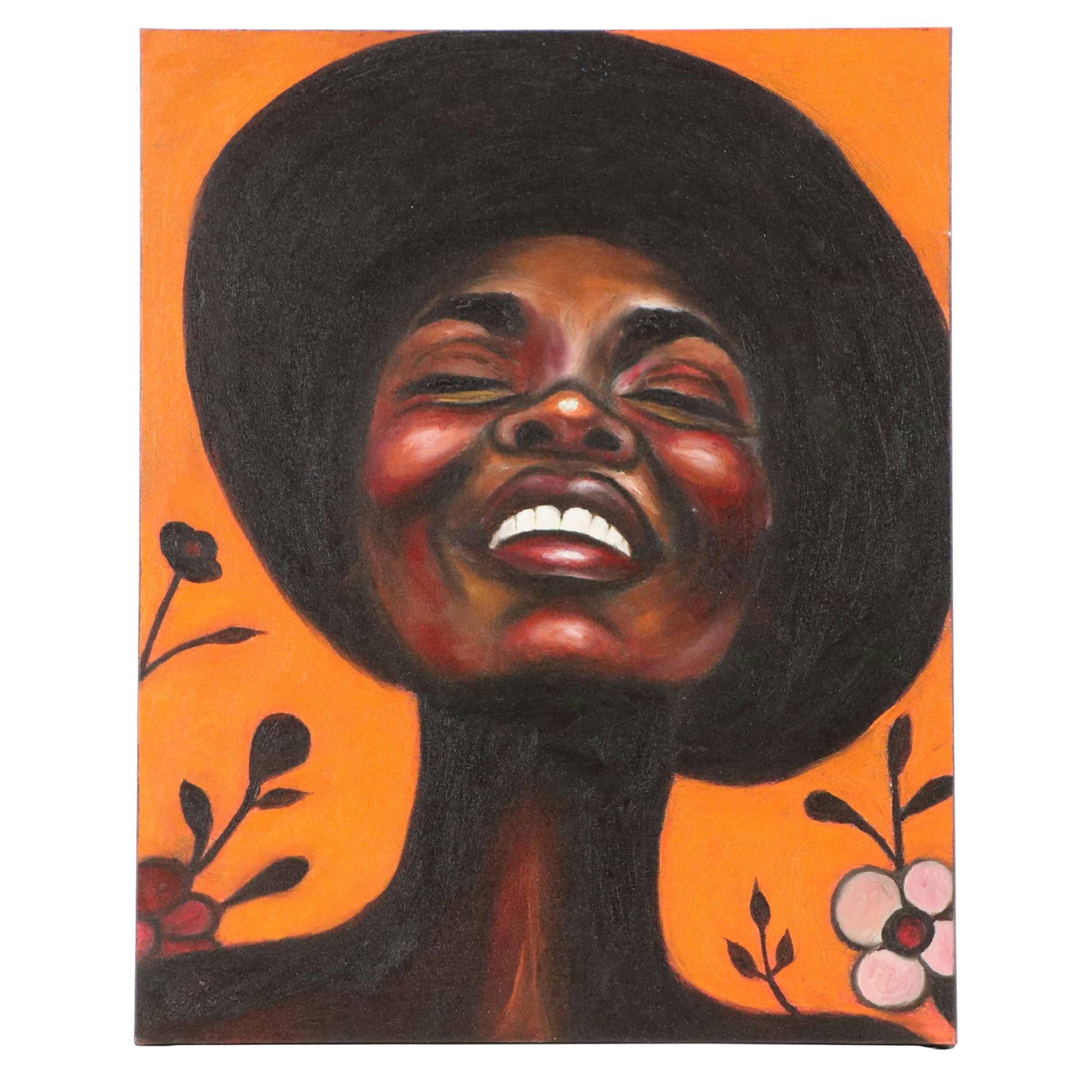 Oluwakemi Omowaire Portrait Oil Painting "Memories that Linger"