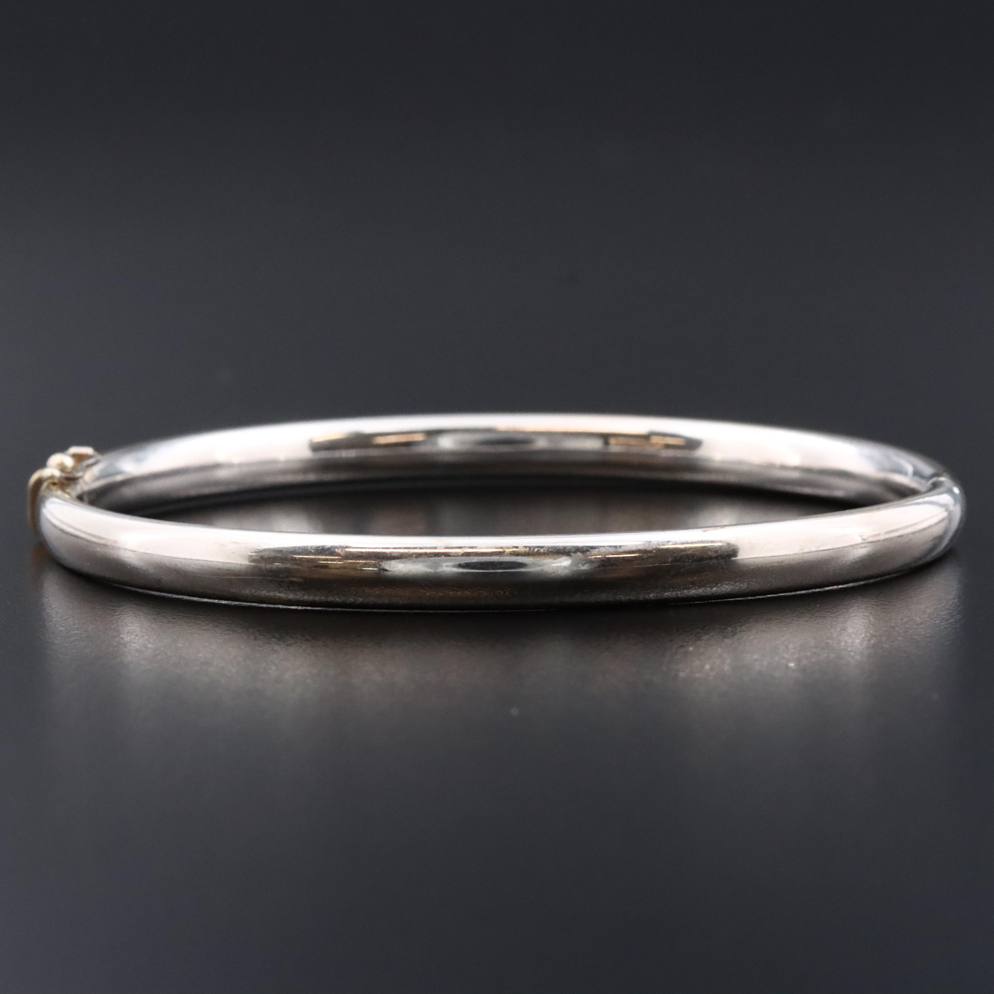 Italian 14K Hinged Bracelet