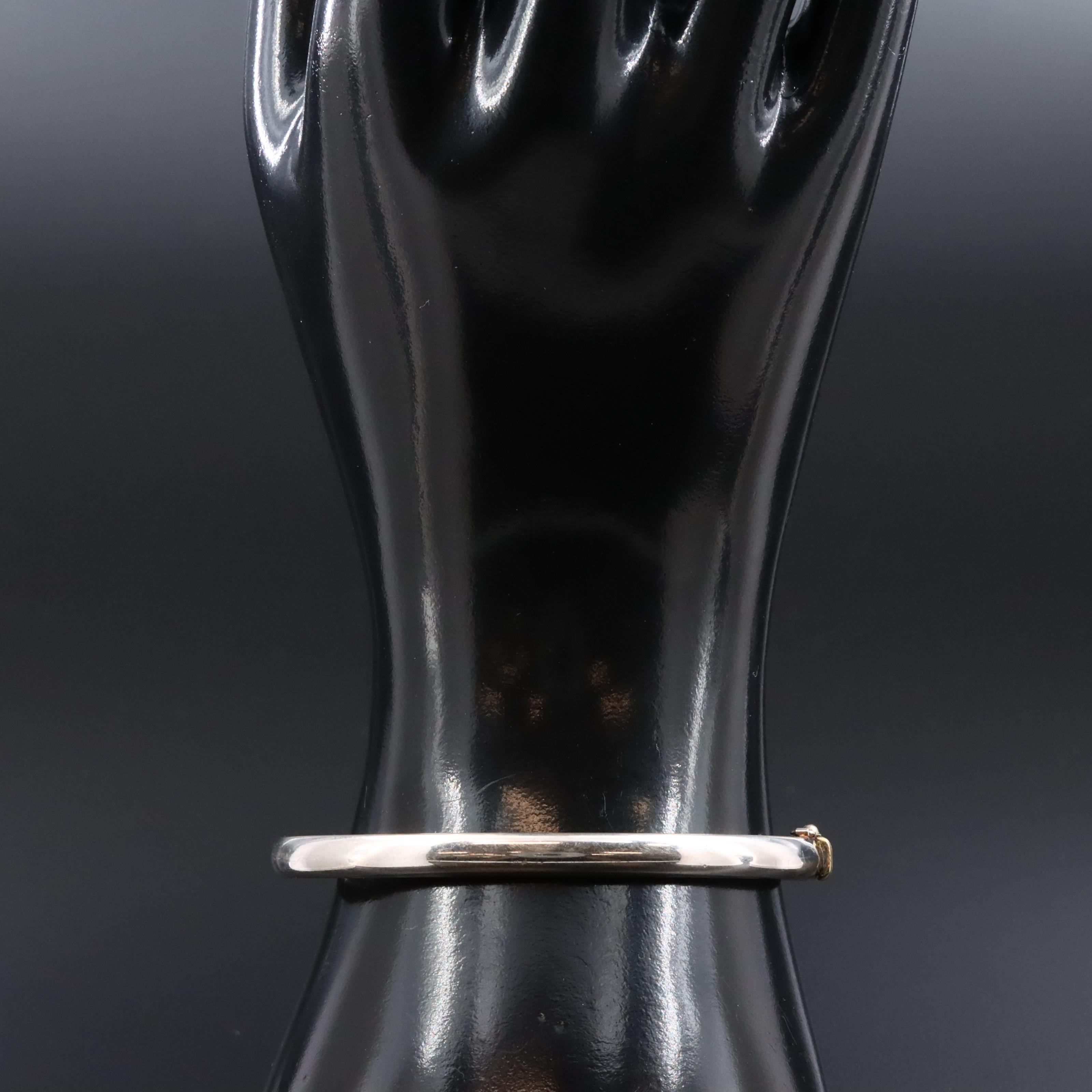 Italian 14K Hinged Bracelet