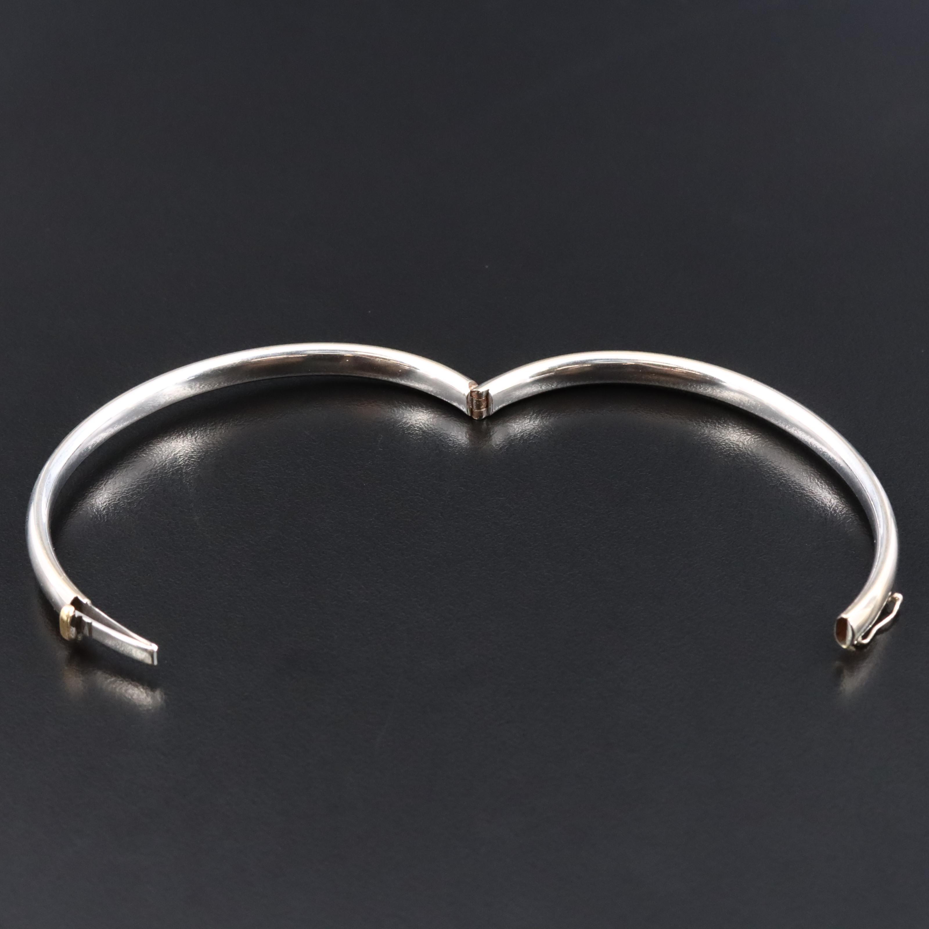 Italian 14K Hinged Bracelet