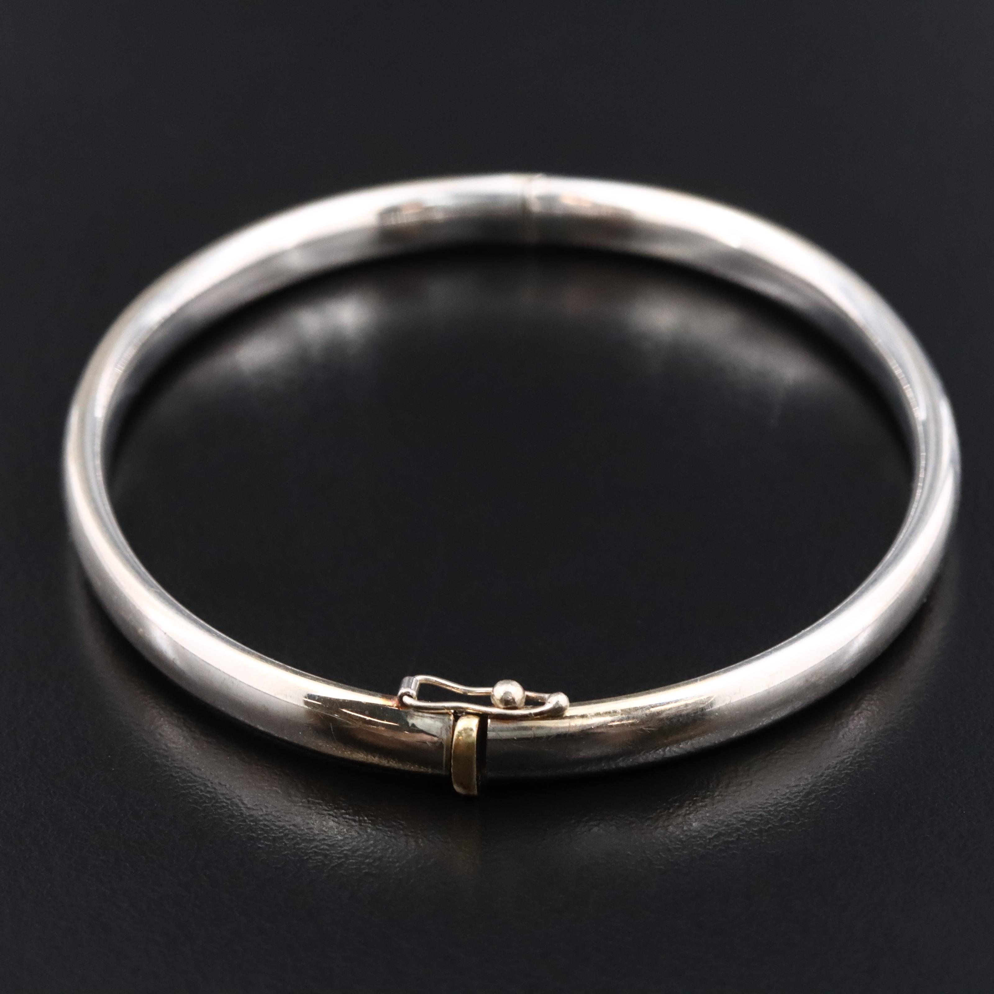 Italian 14K Hinged Bracelet