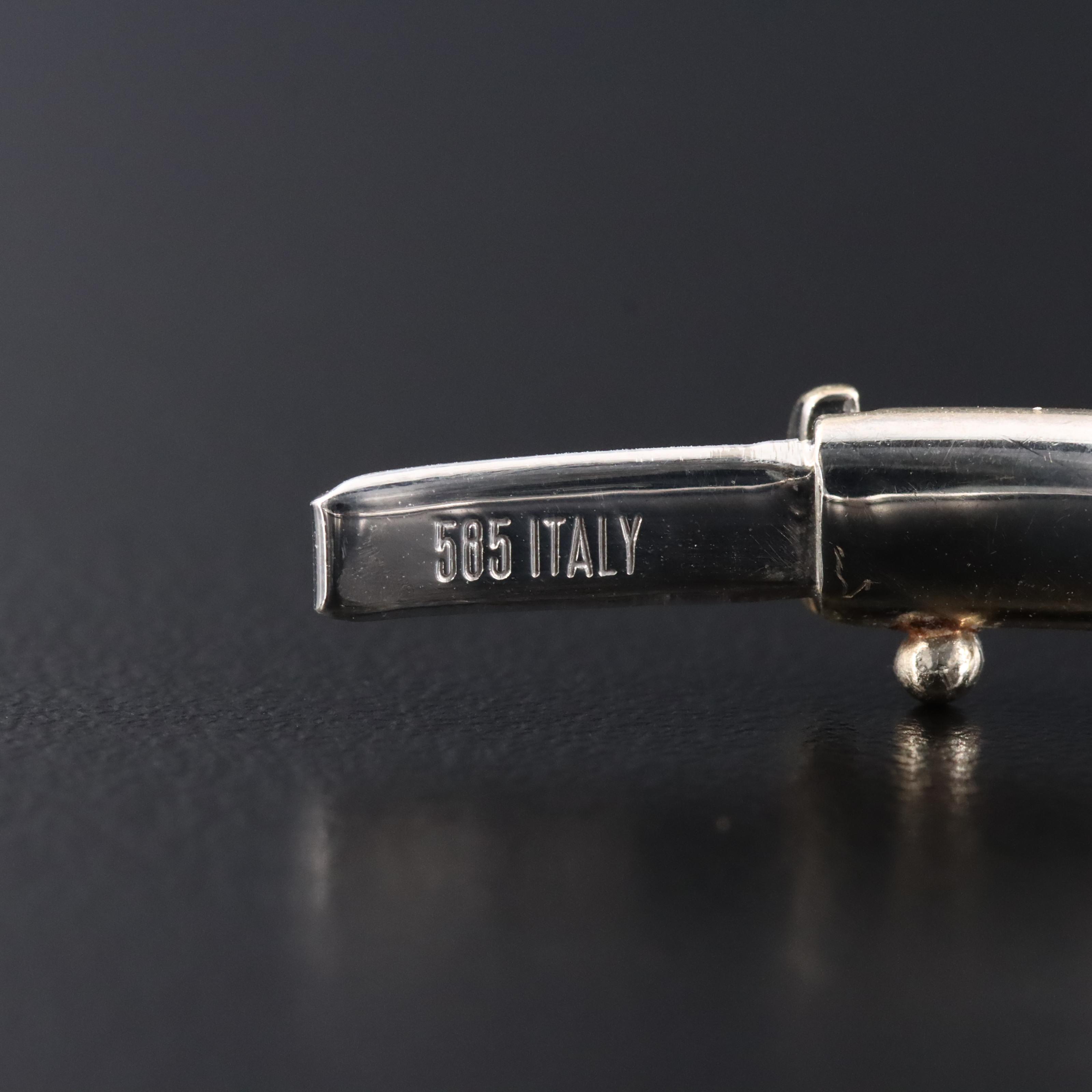 Italian 14K Hinged Bracelet