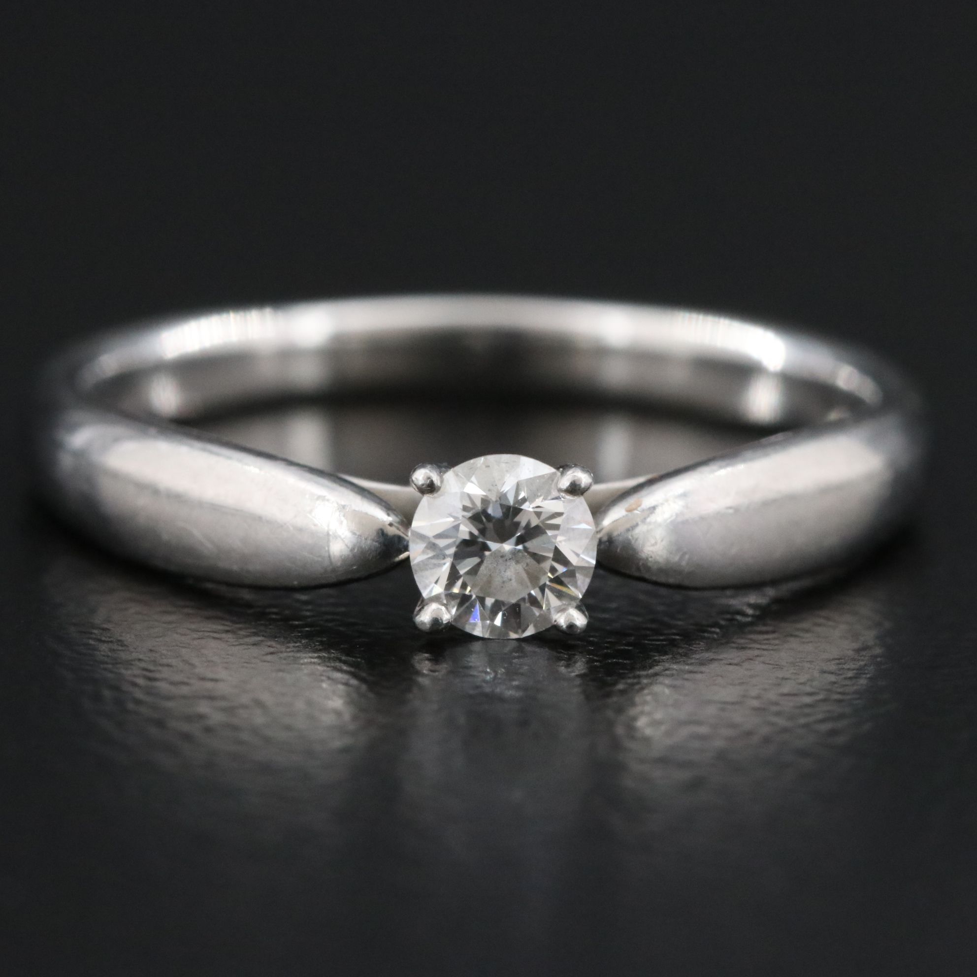 Tiffany & Co. Harmony Platinum Diamond Solitaire Ring