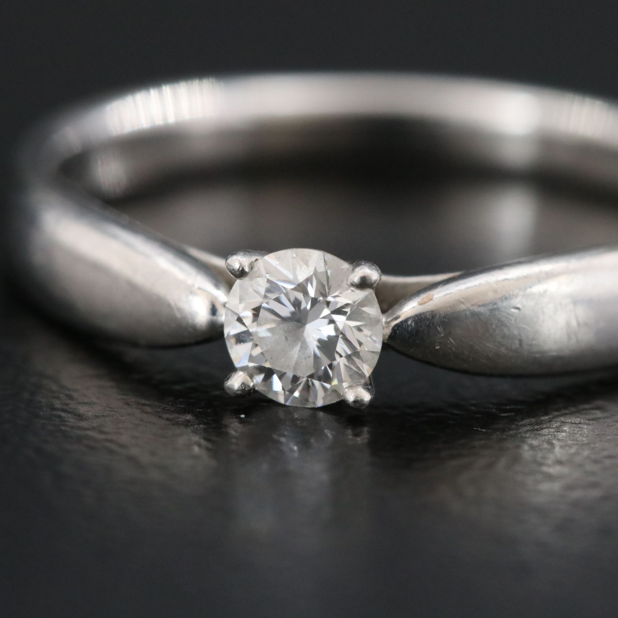 Tiffany & Co. Harmony Platinum Diamond Solitaire Ring